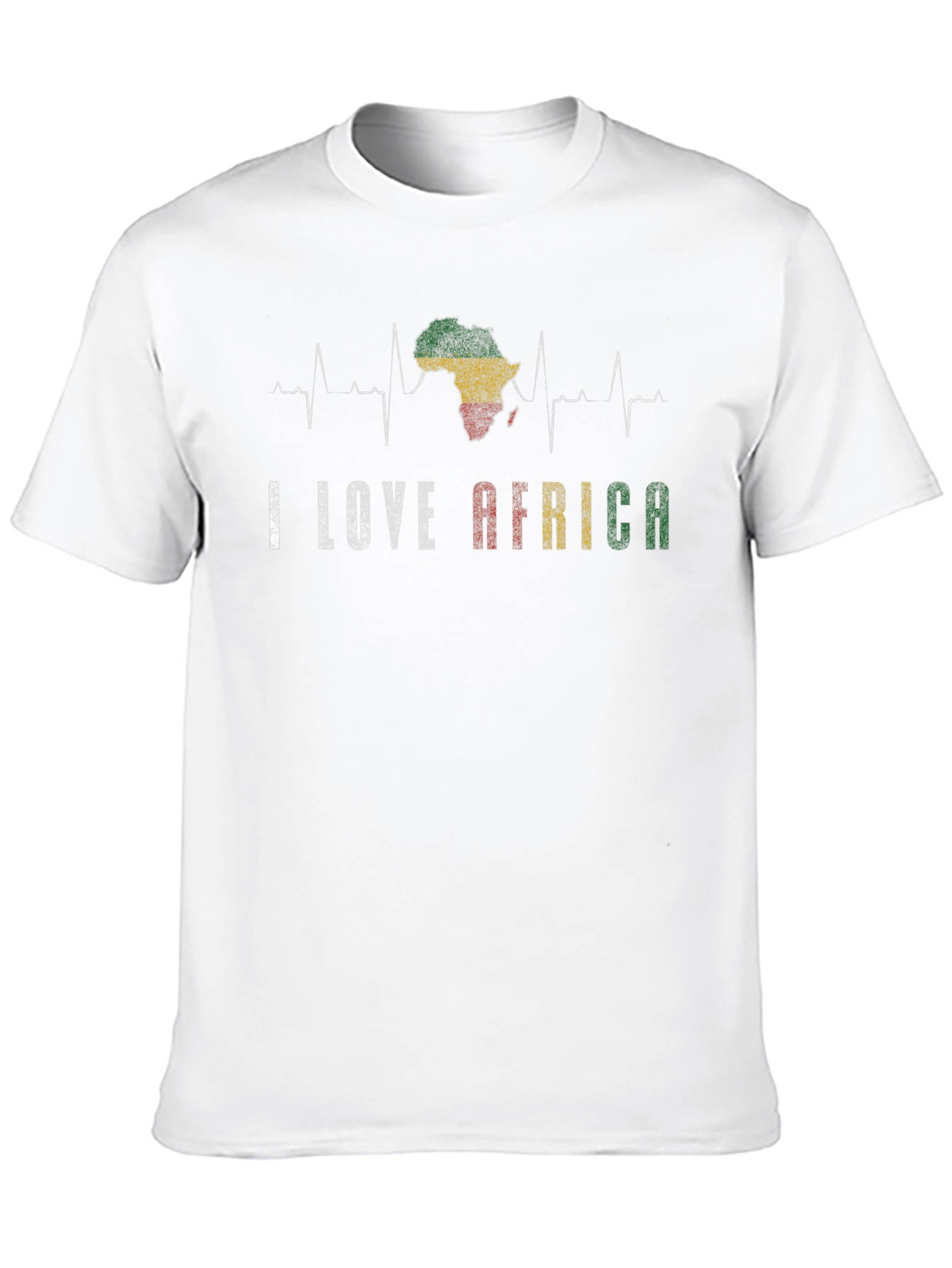 I Love Africa Heartbeat T-Shirt