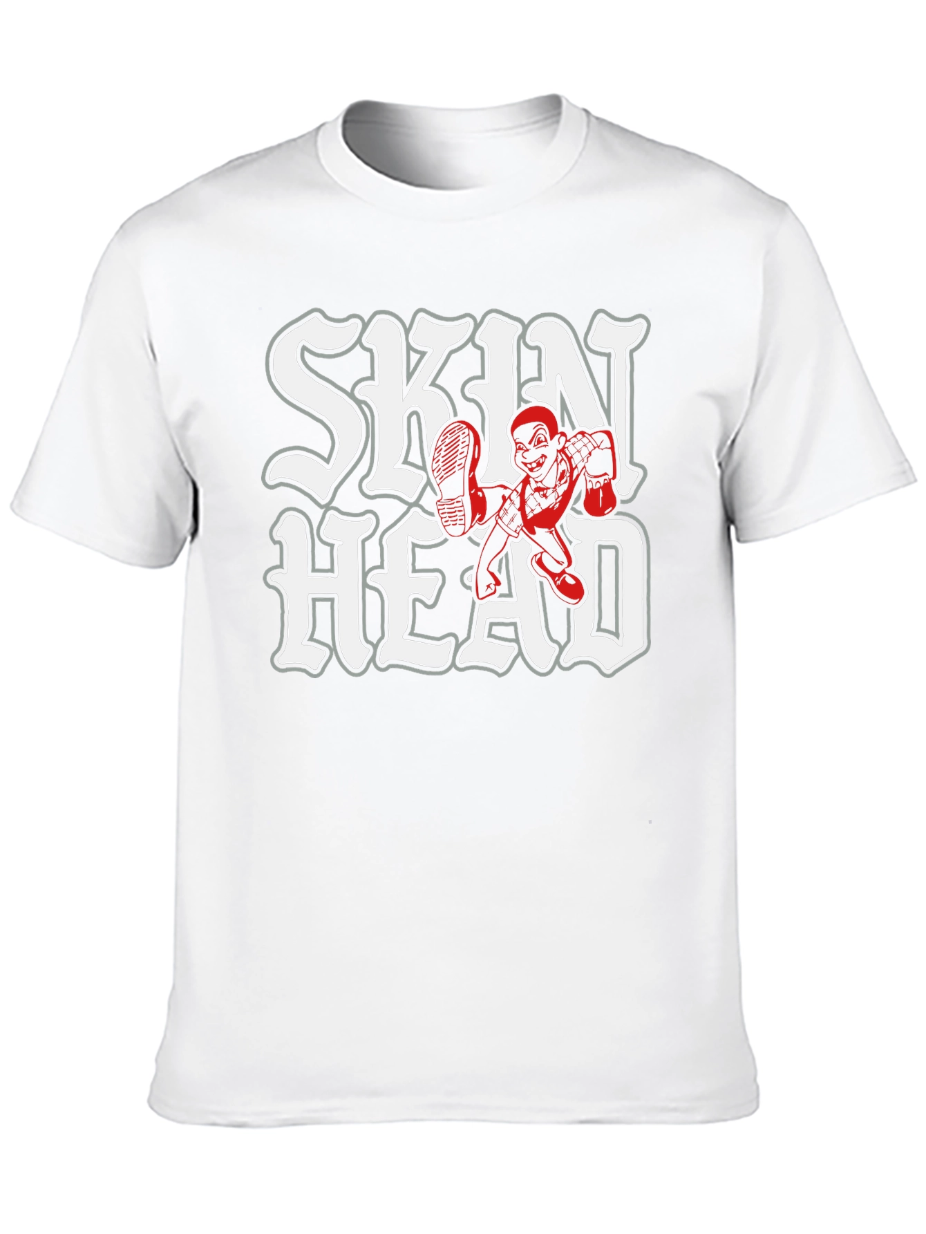 Skinhead Black T-Shirt - Bold Graphic Tee
