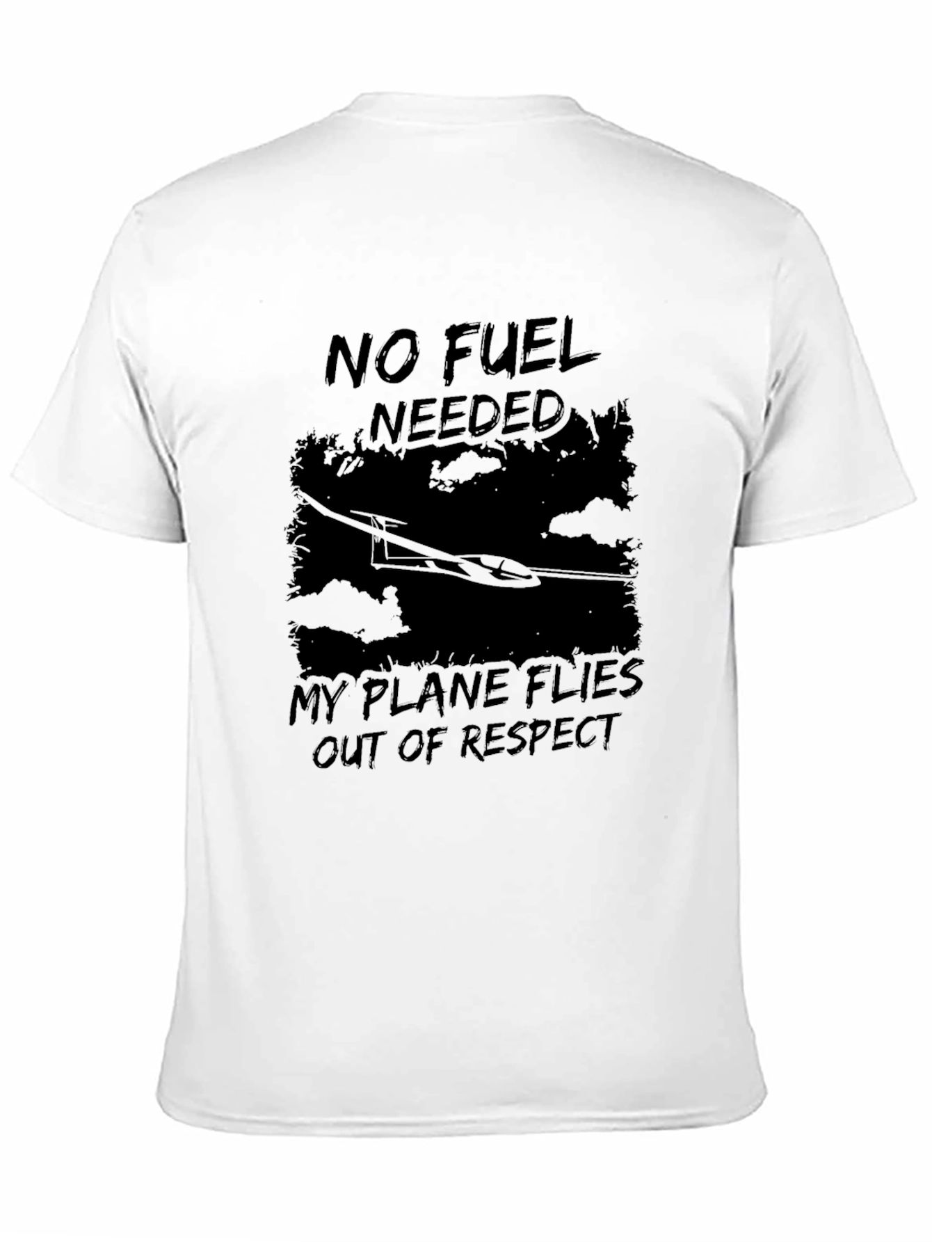 No Fuel Needed Glider T-Shirt - Respect Flies
