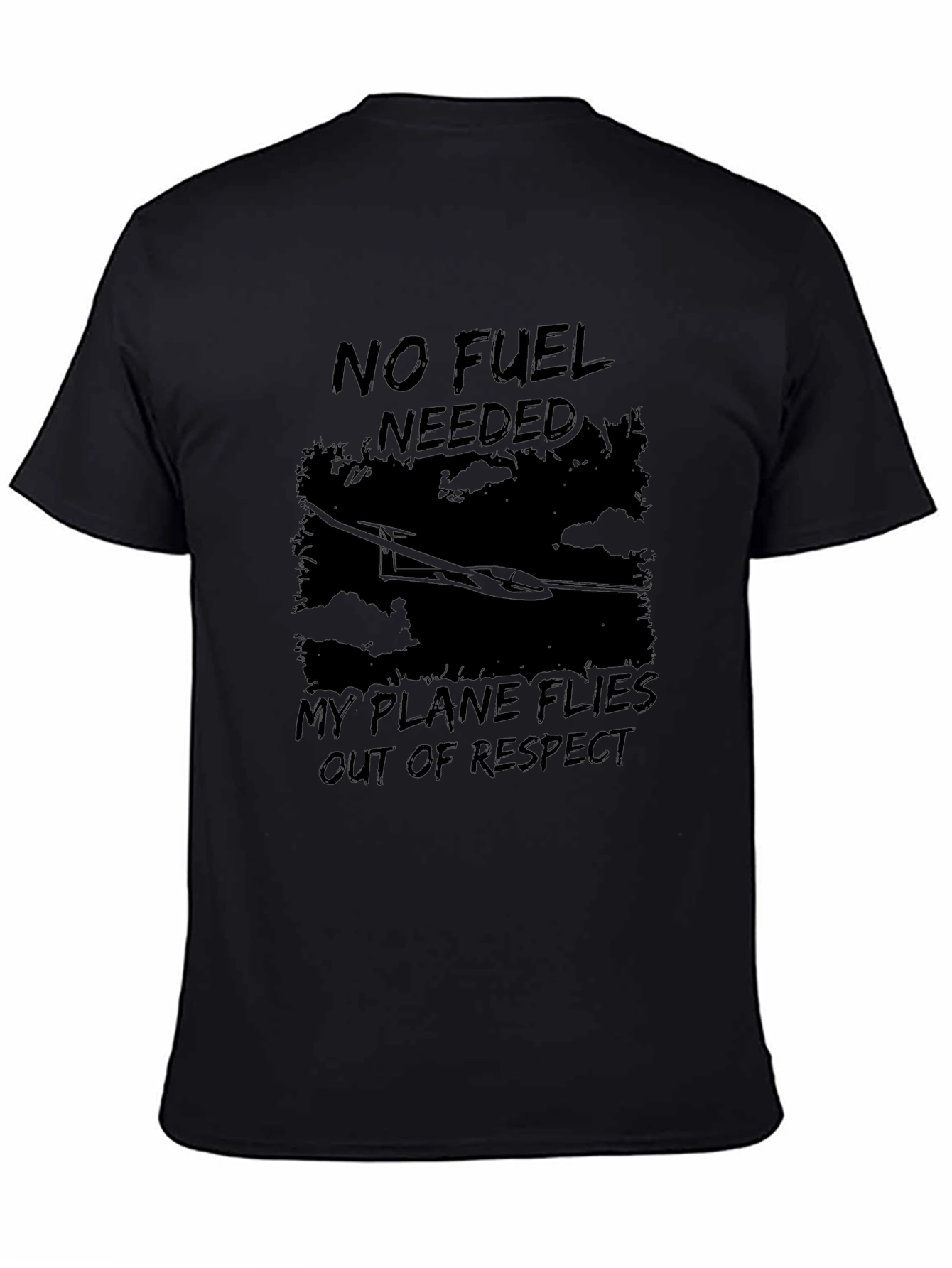 No Fuel Needed Glider T-Shirt - Respect Flies