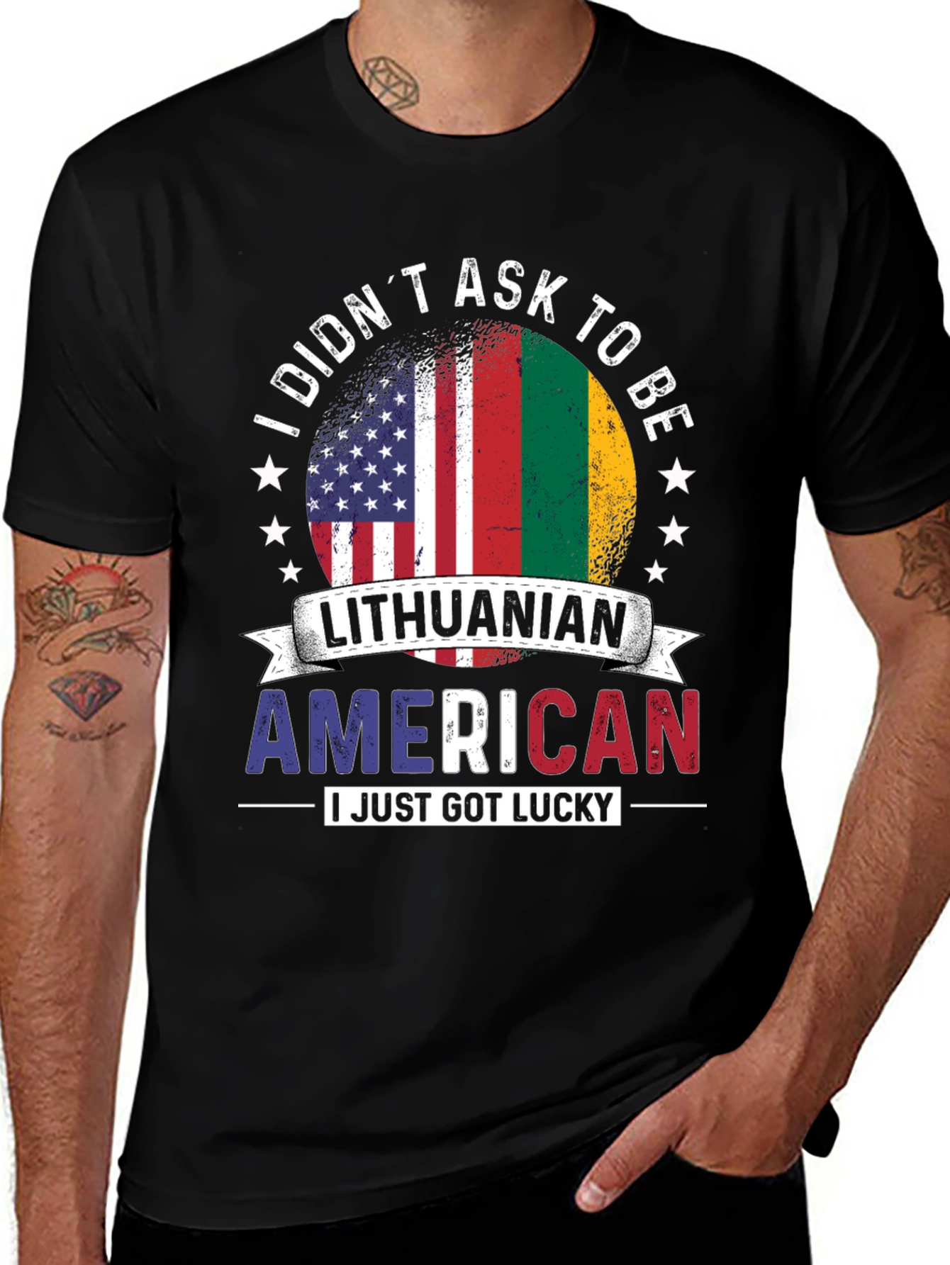 Lithuanian American Flag Pride T-Shirt