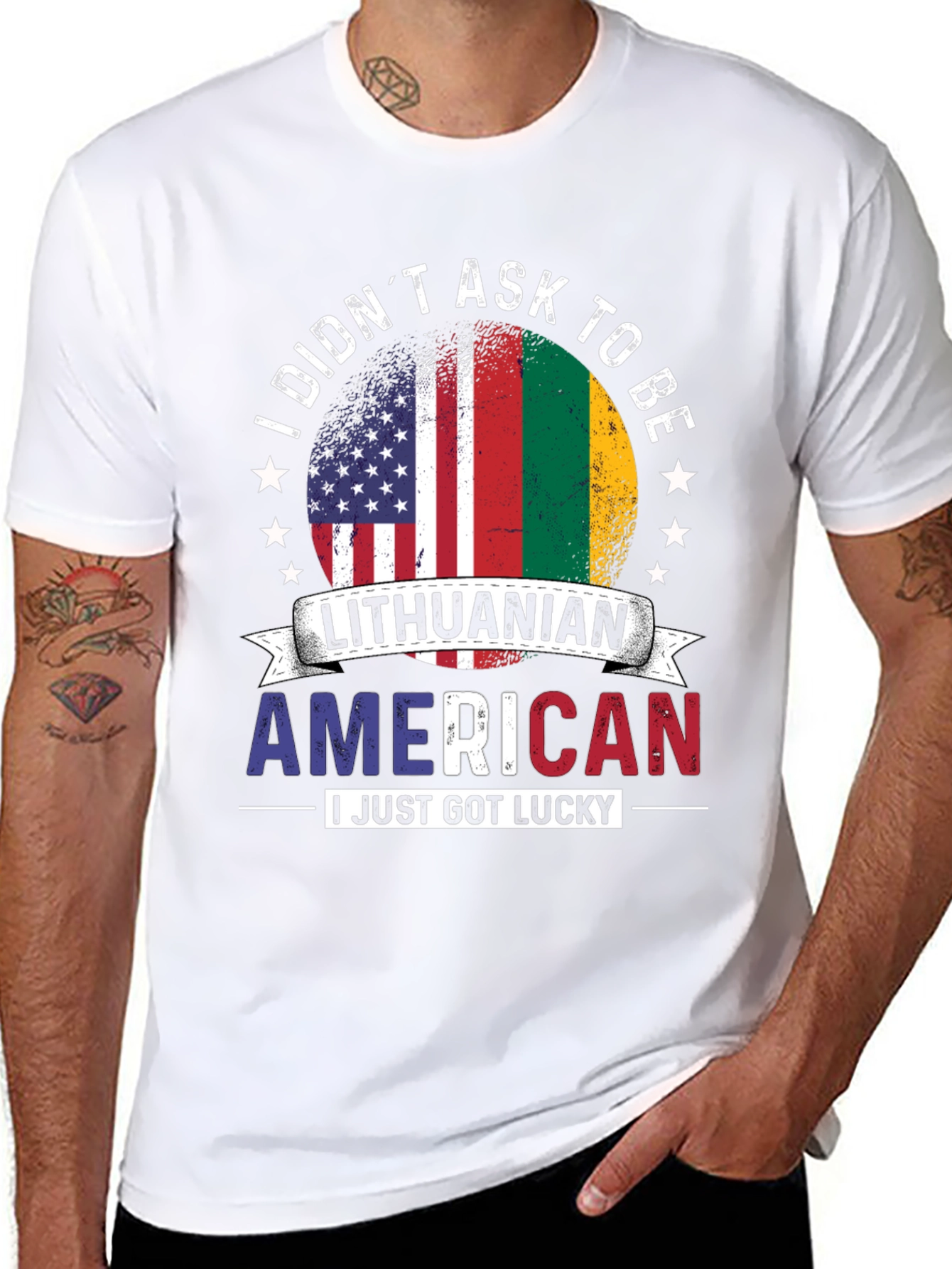 Lithuanian American Flag Pride T-Shirt