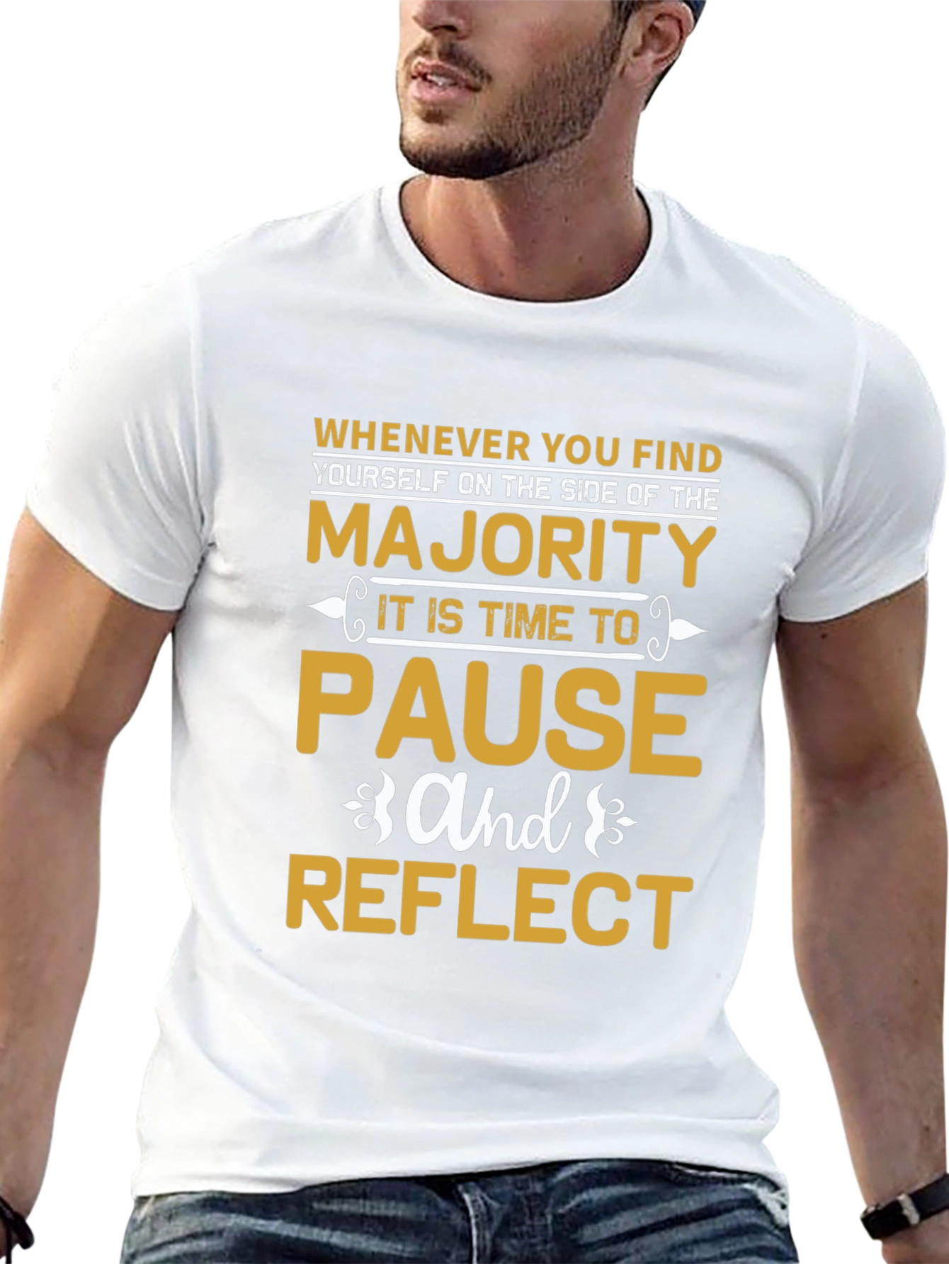 Majority Pause Reflect Graphic T-Shirt