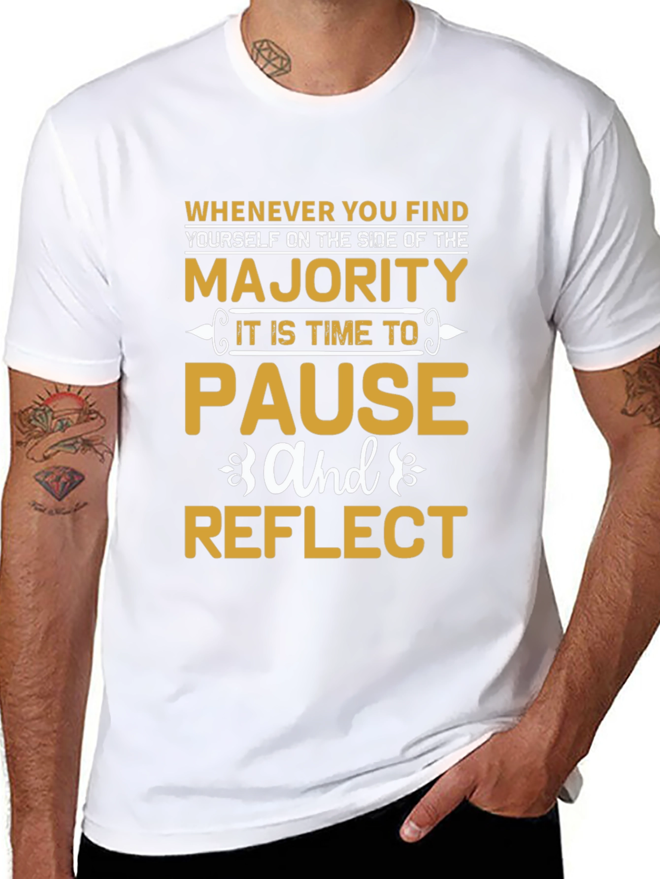 Majority Pause Reflect Graphic T-Shirt