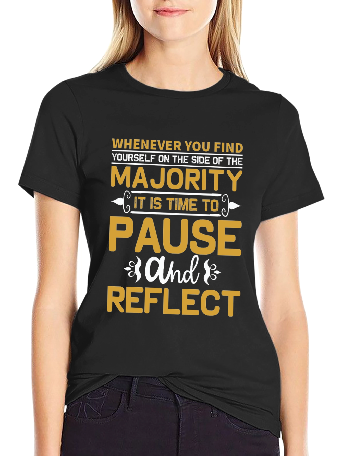 Majority Pause Reflect Graphic T-Shirt