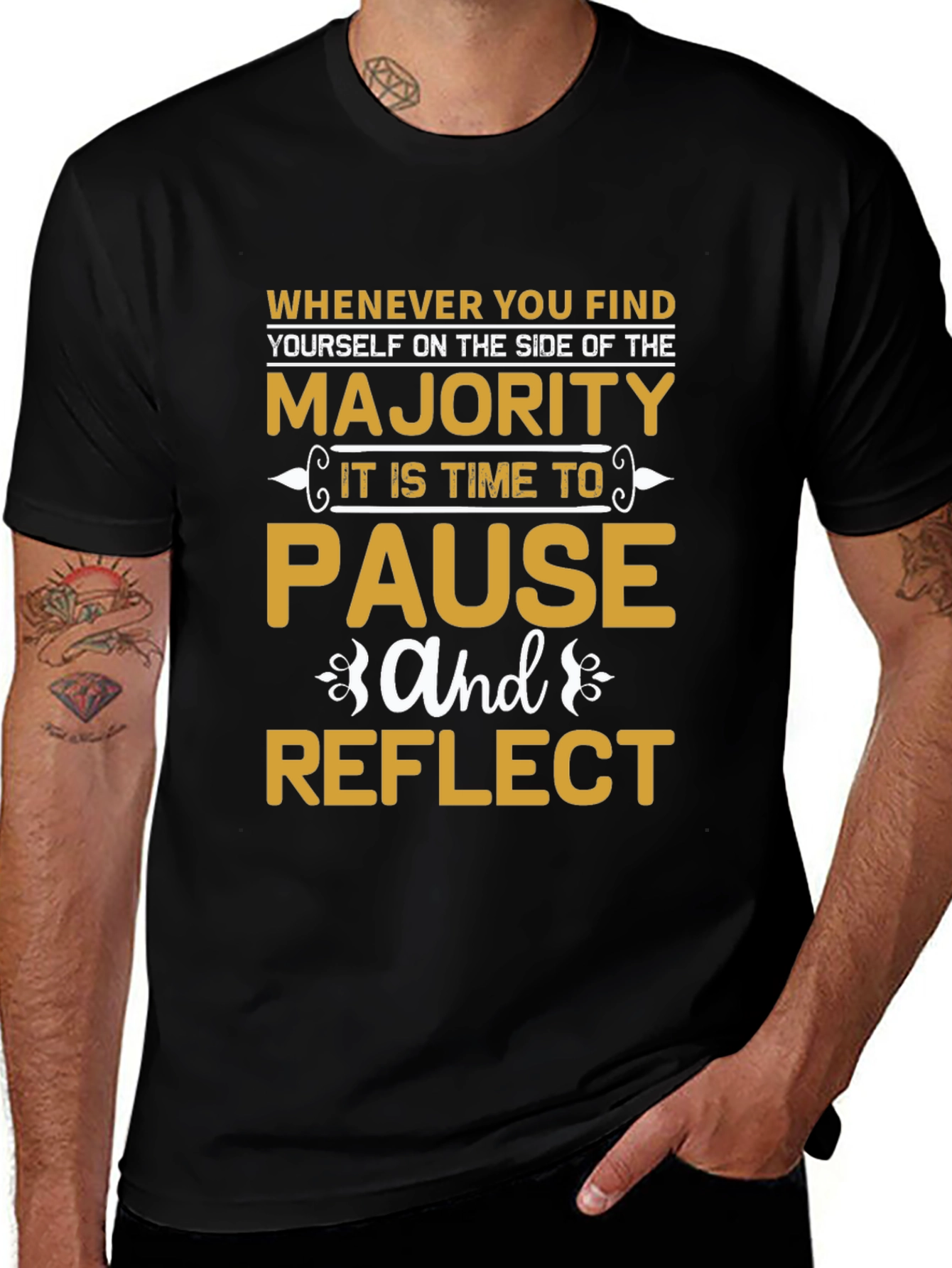Majority Pause Reflect Graphic T-Shirt