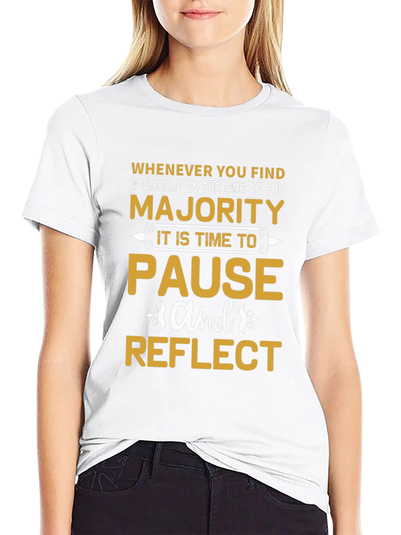 Majority Pause Reflect Graphic T-Shirt