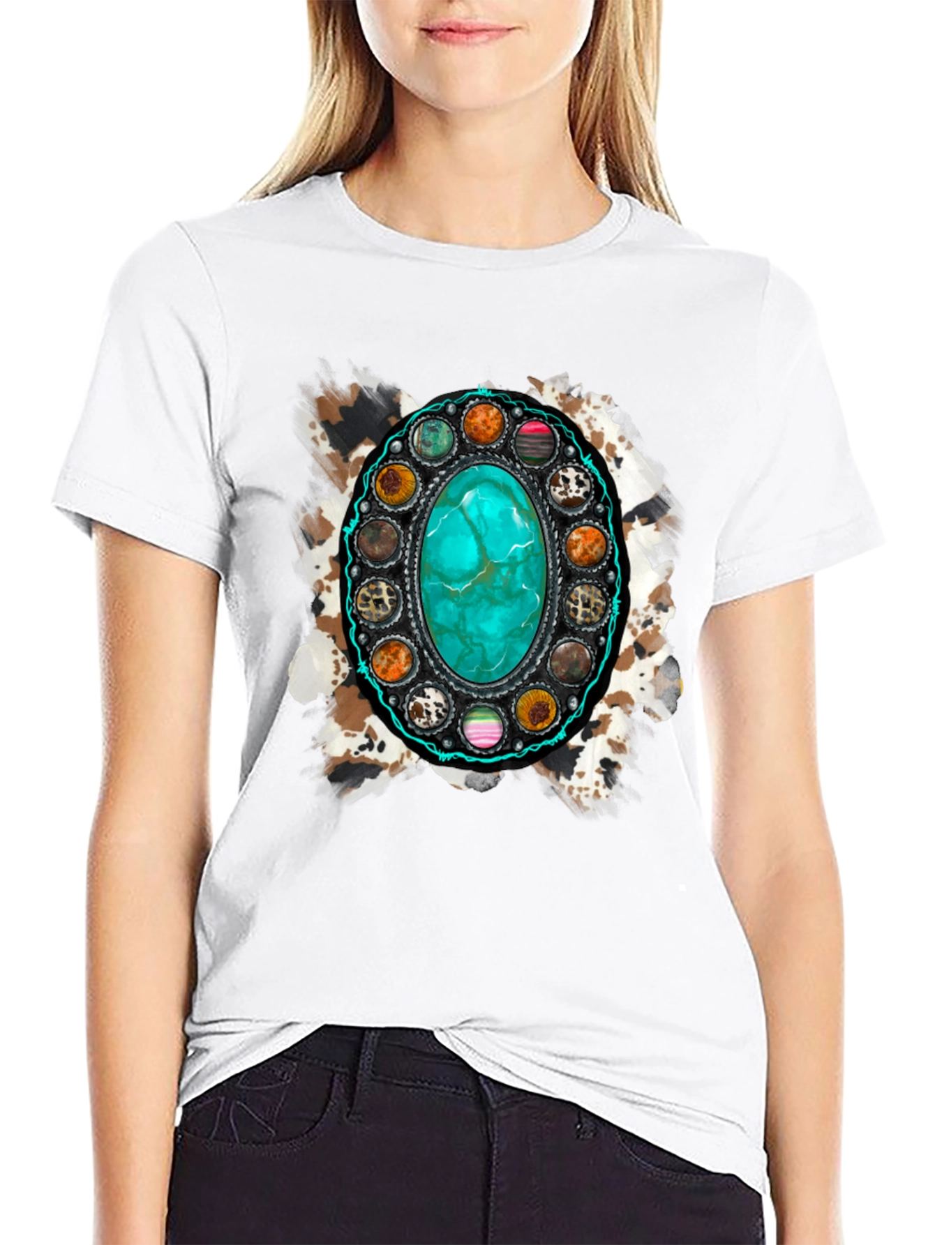 Turquoise Stone Graphic Tee