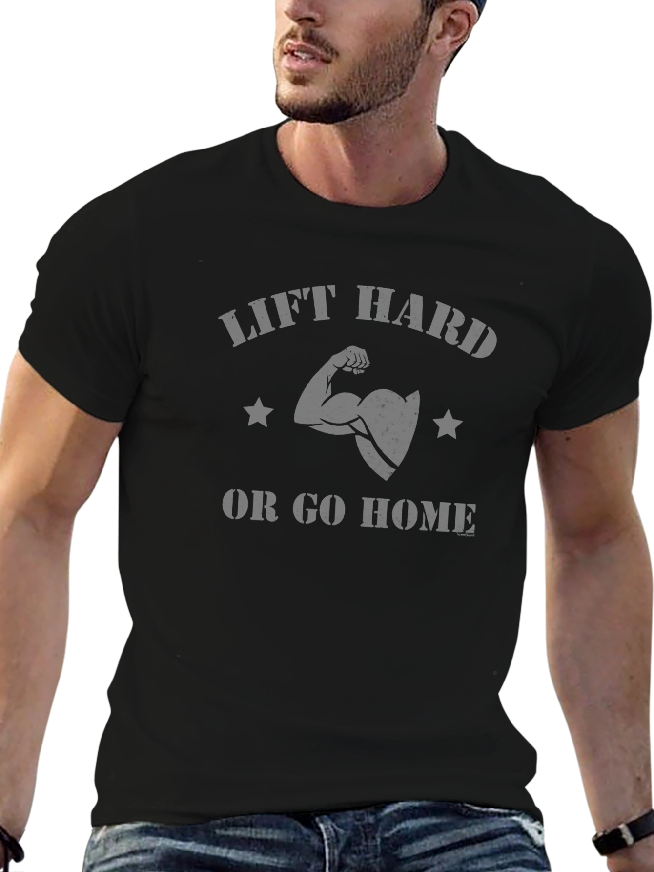 Lift Hard T-Shirt - Motivational Gym Wear
