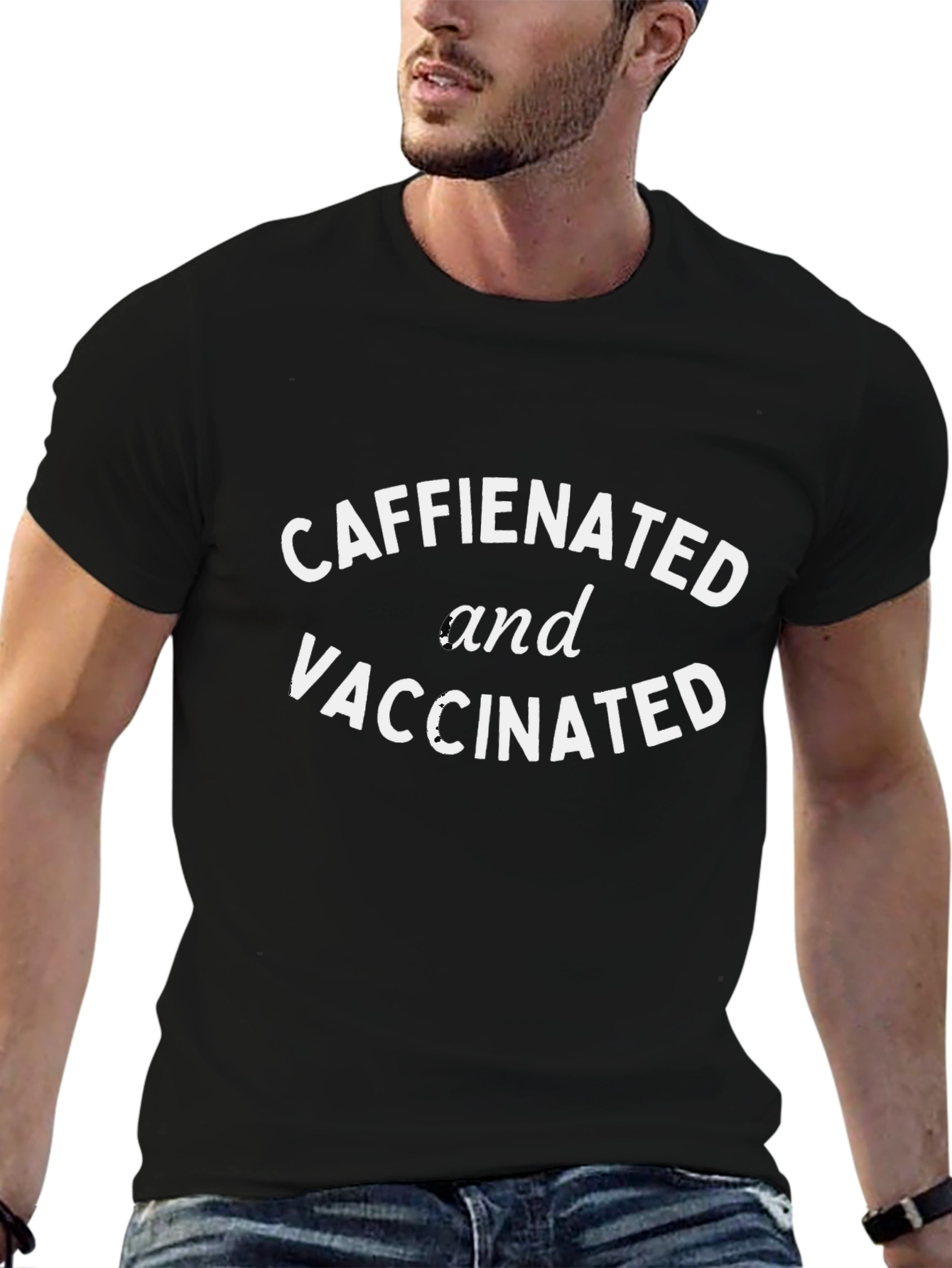 Caffeinated & Vaccinated Graphic Tee