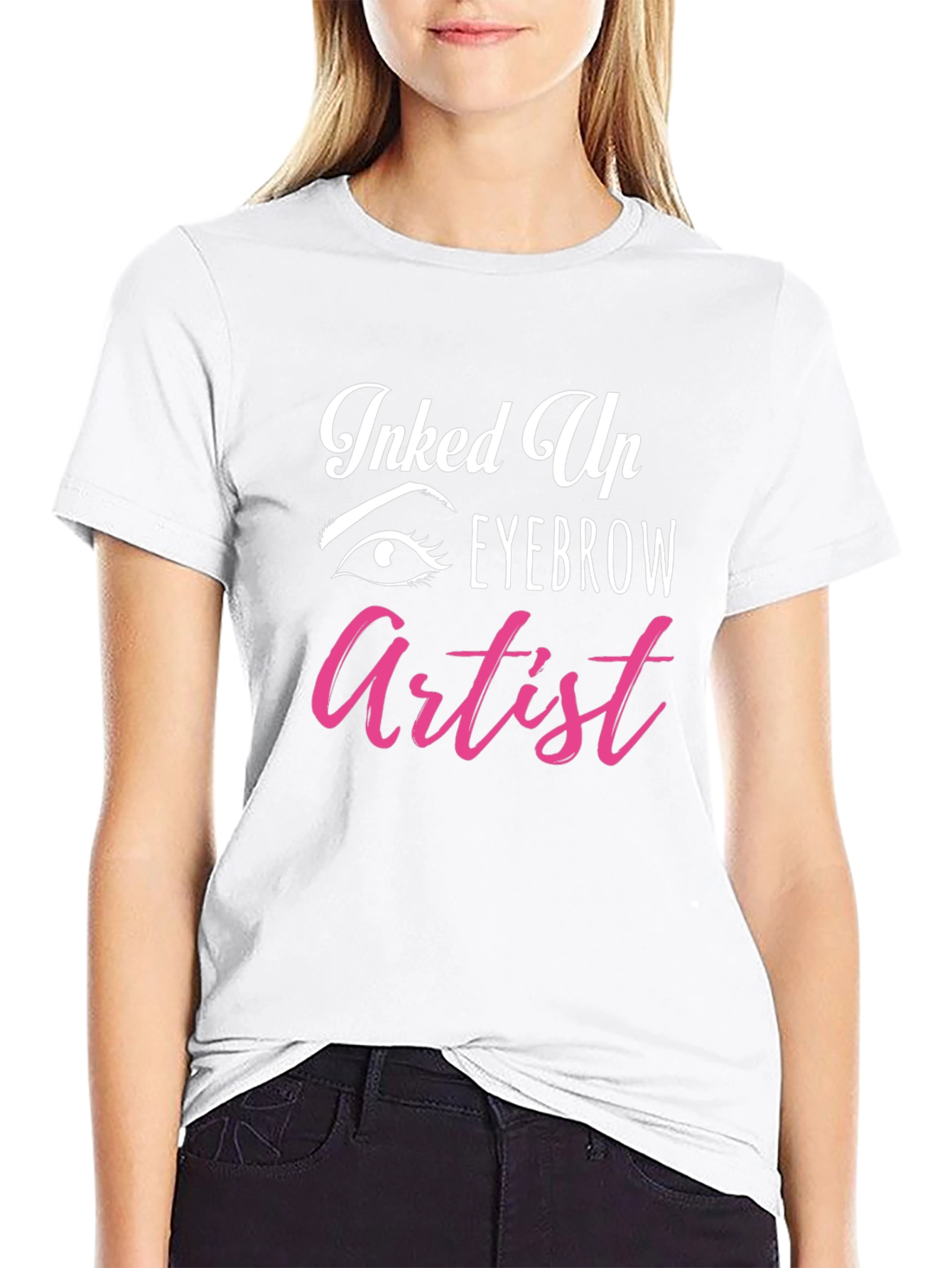 Inked Up Eyebrow Artist Graphic Tee