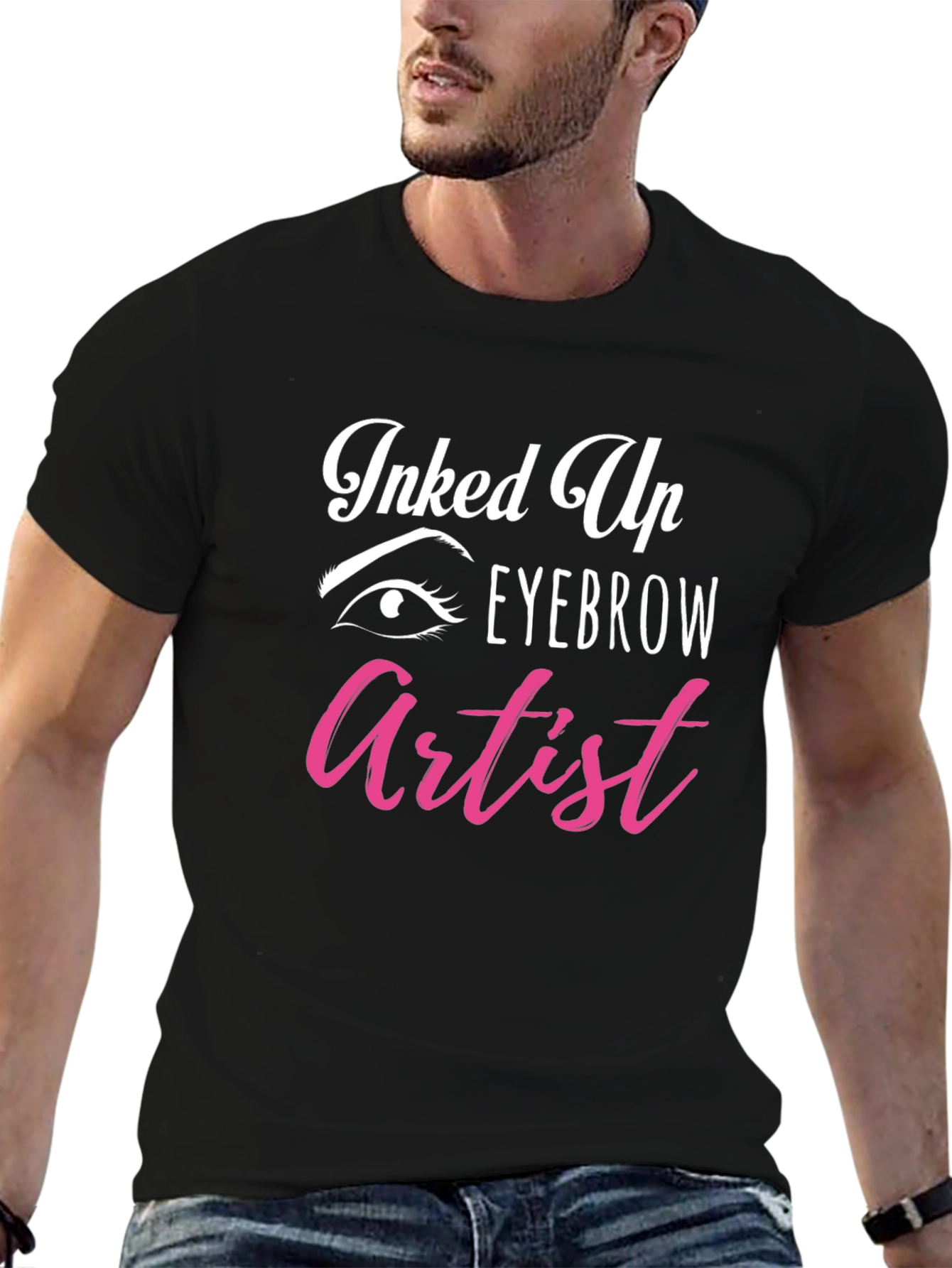 Inked Up Eyebrow Artist Graphic Tee