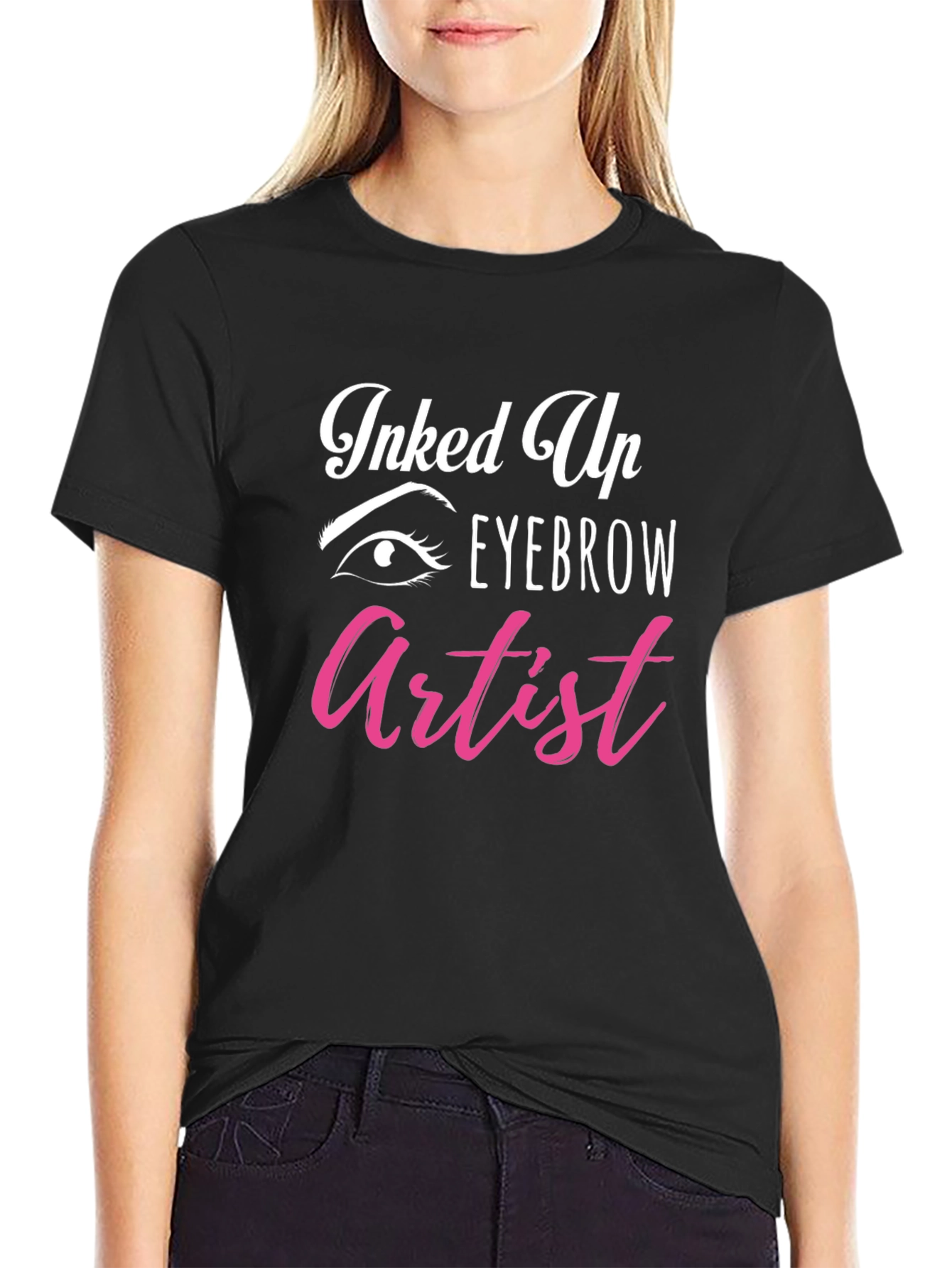 Inked Up Eyebrow Artist Graphic Tee
