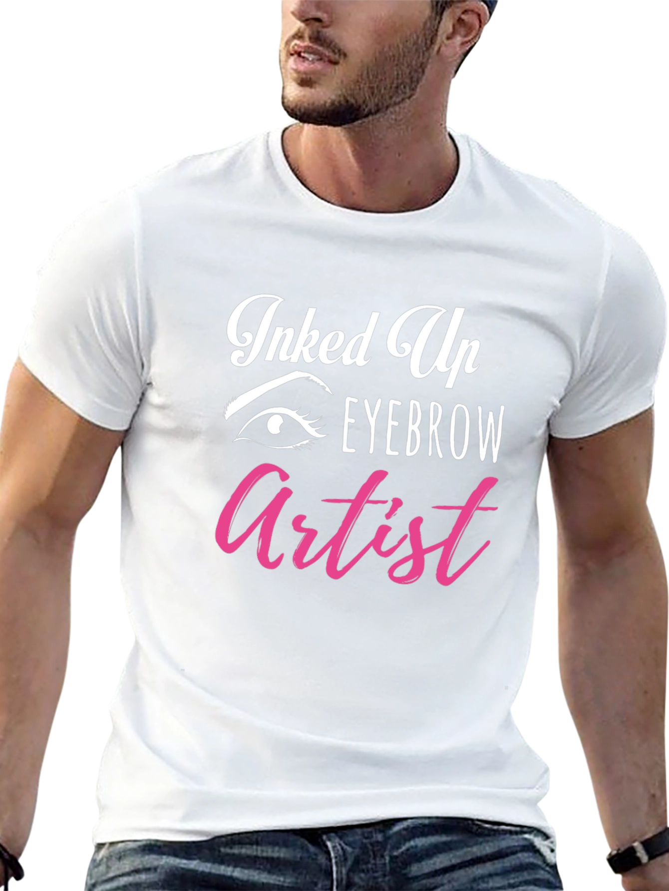 Inked Up Eyebrow Artist Graphic Tee