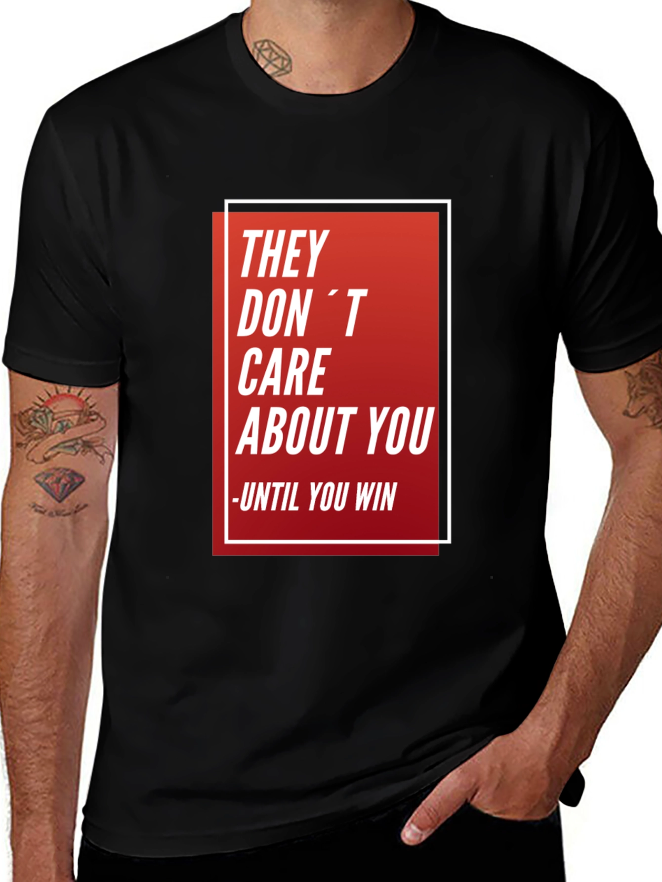 They Dont Care Black T-Shirt
