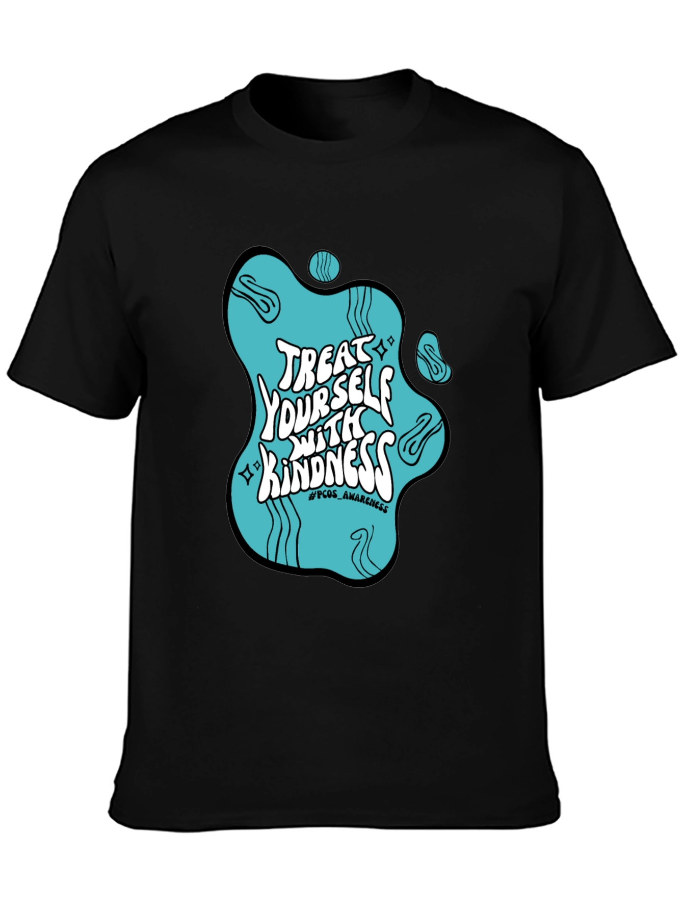 Treat Yourself With Kindness T-Shirt PCOS Awareness Tee