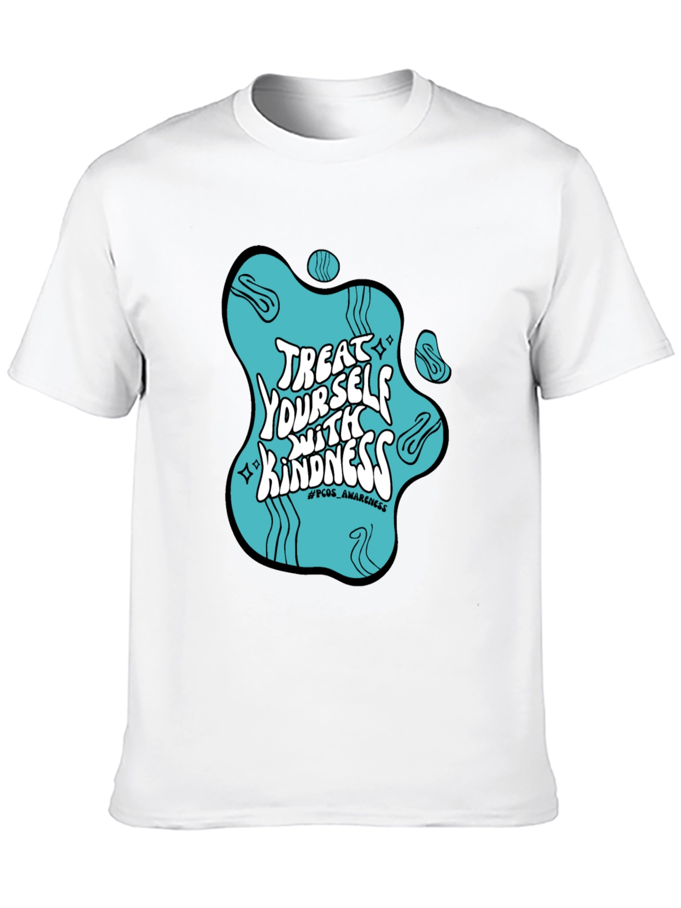 Treat Yourself With Kindness T-Shirt PCOS Awareness Tee
