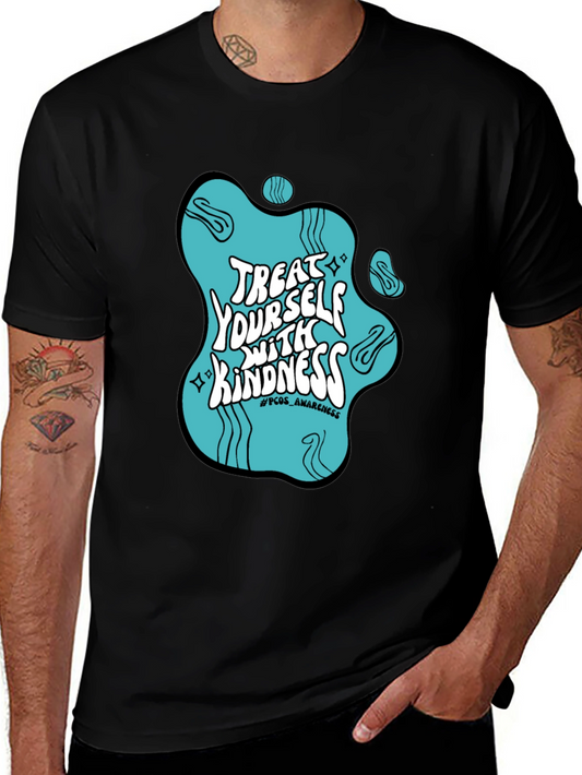 Treat Yourself With Kindness T-Shirt PCOS Awareness Tee