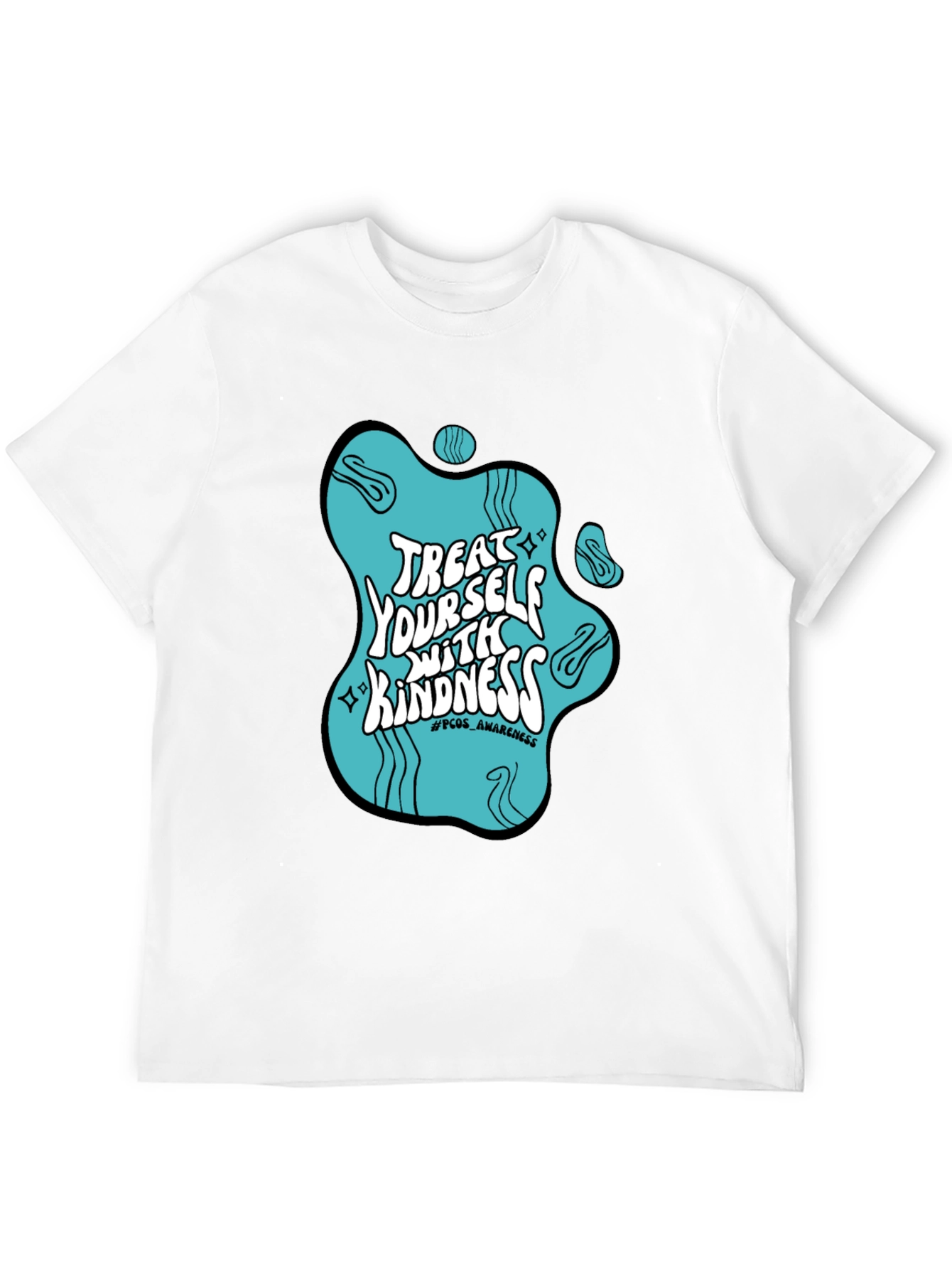Treat Yourself With Kindness T-Shirt PCOS Awareness Tee