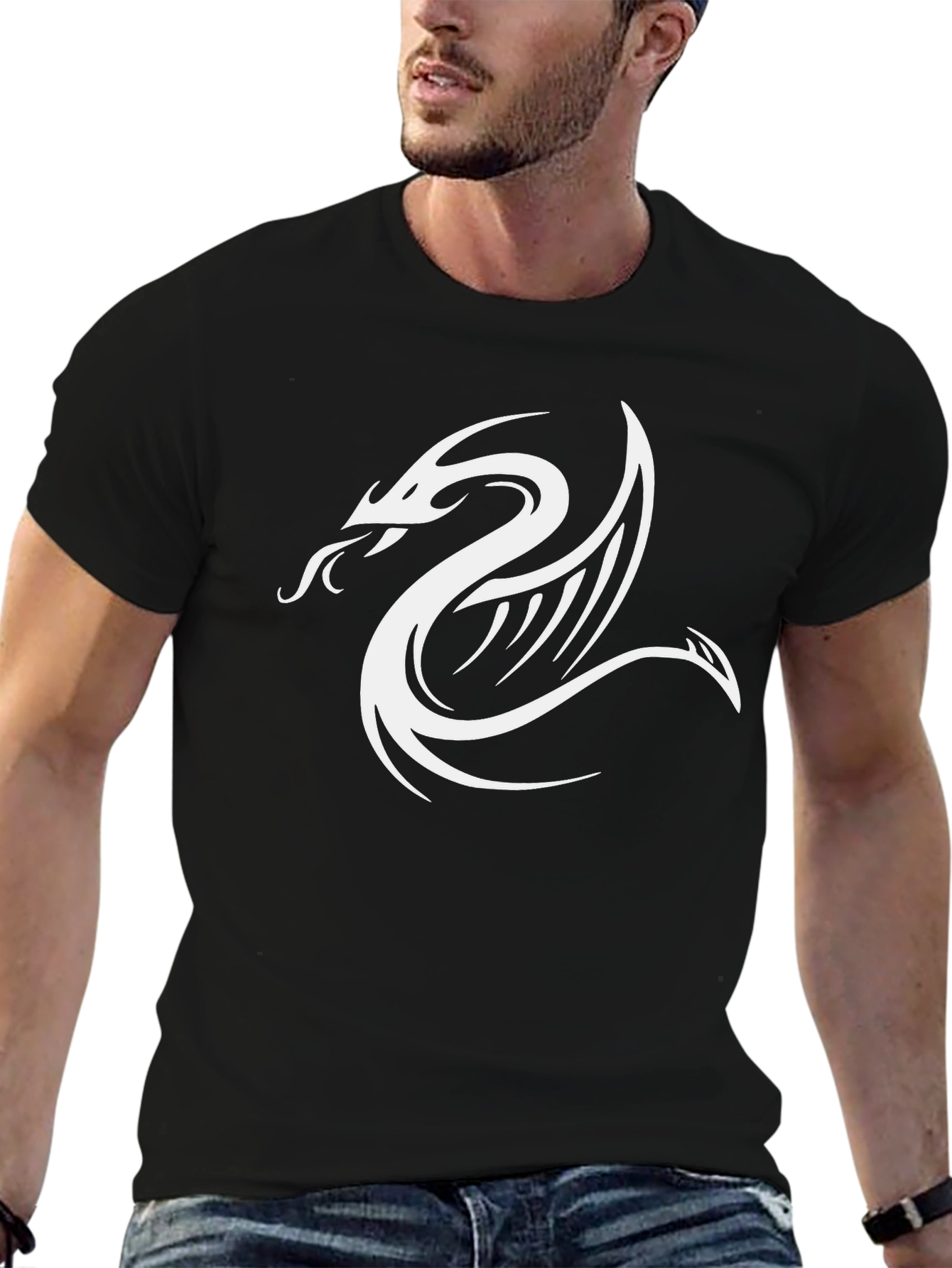 Dragon Graphic Black T-Shirt - Stylish & Unique Design