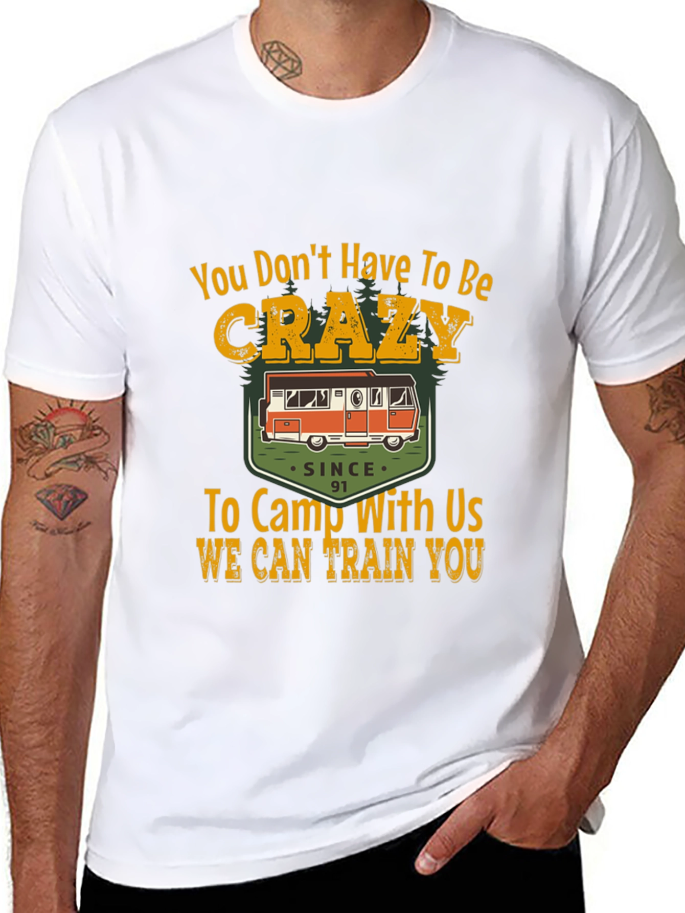 Crazy Camping T-Shirt - Since 91