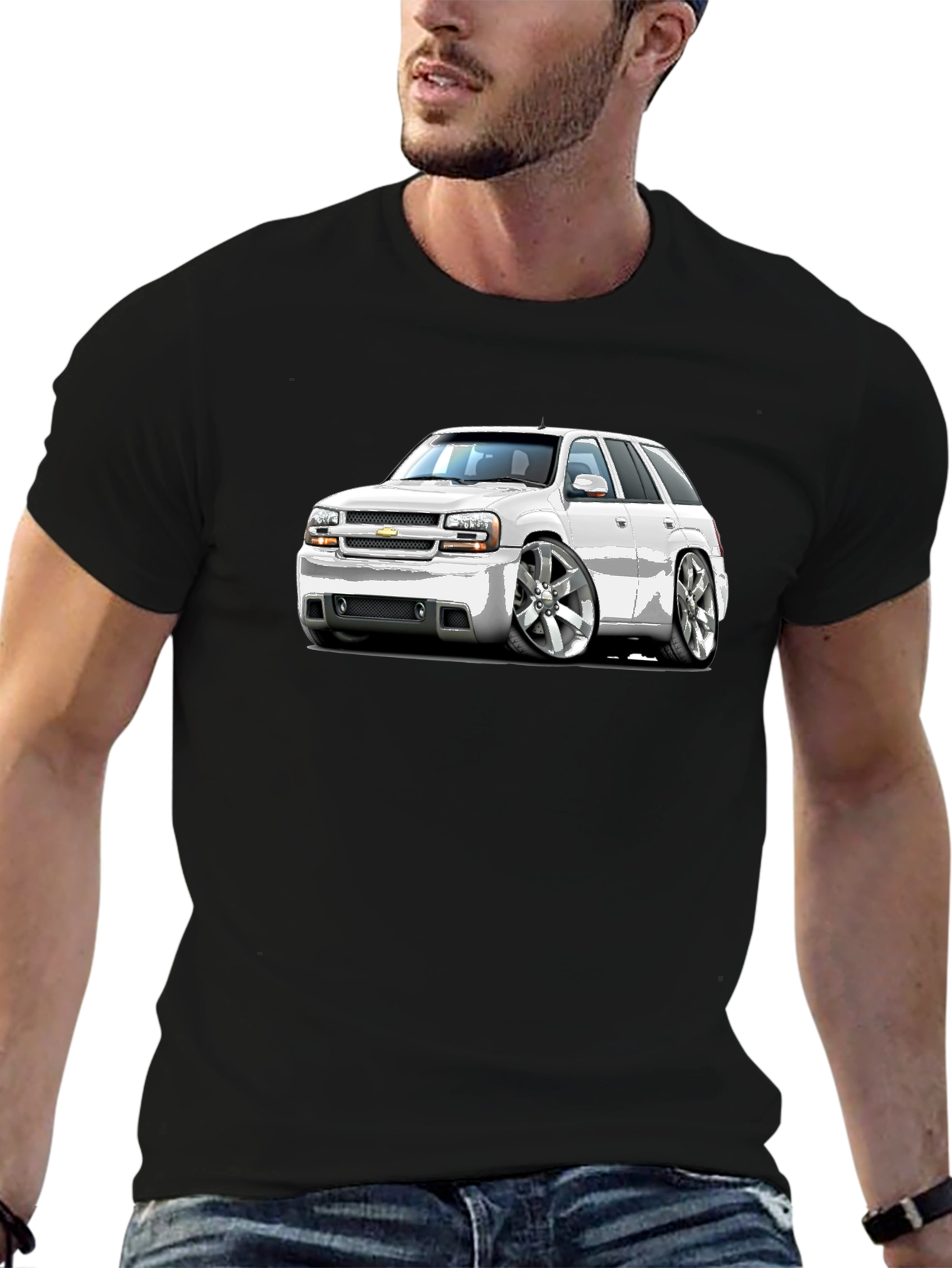 Car Graphic Black T-Shirt