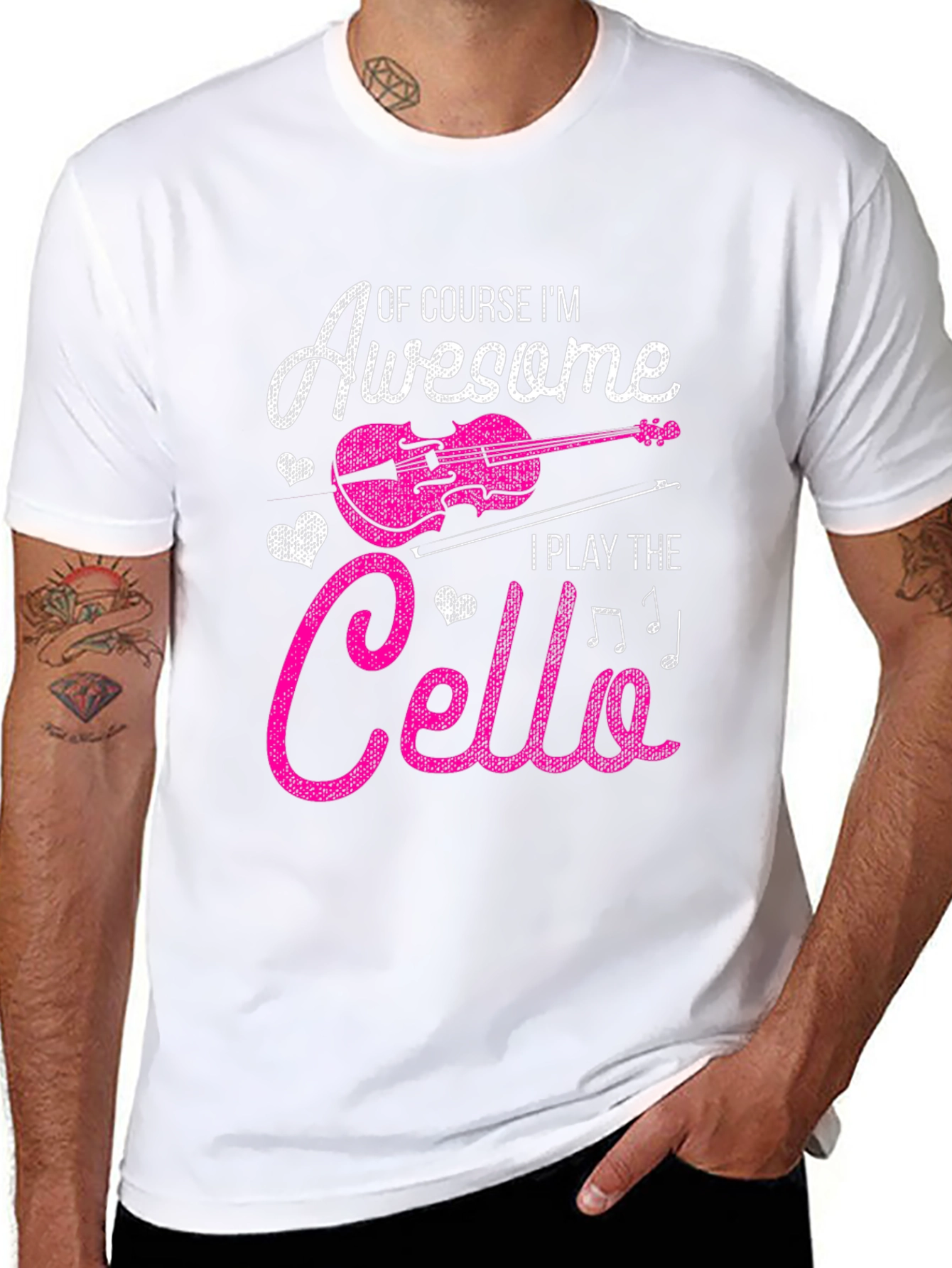 Awesome Cello Player Graphic Tee