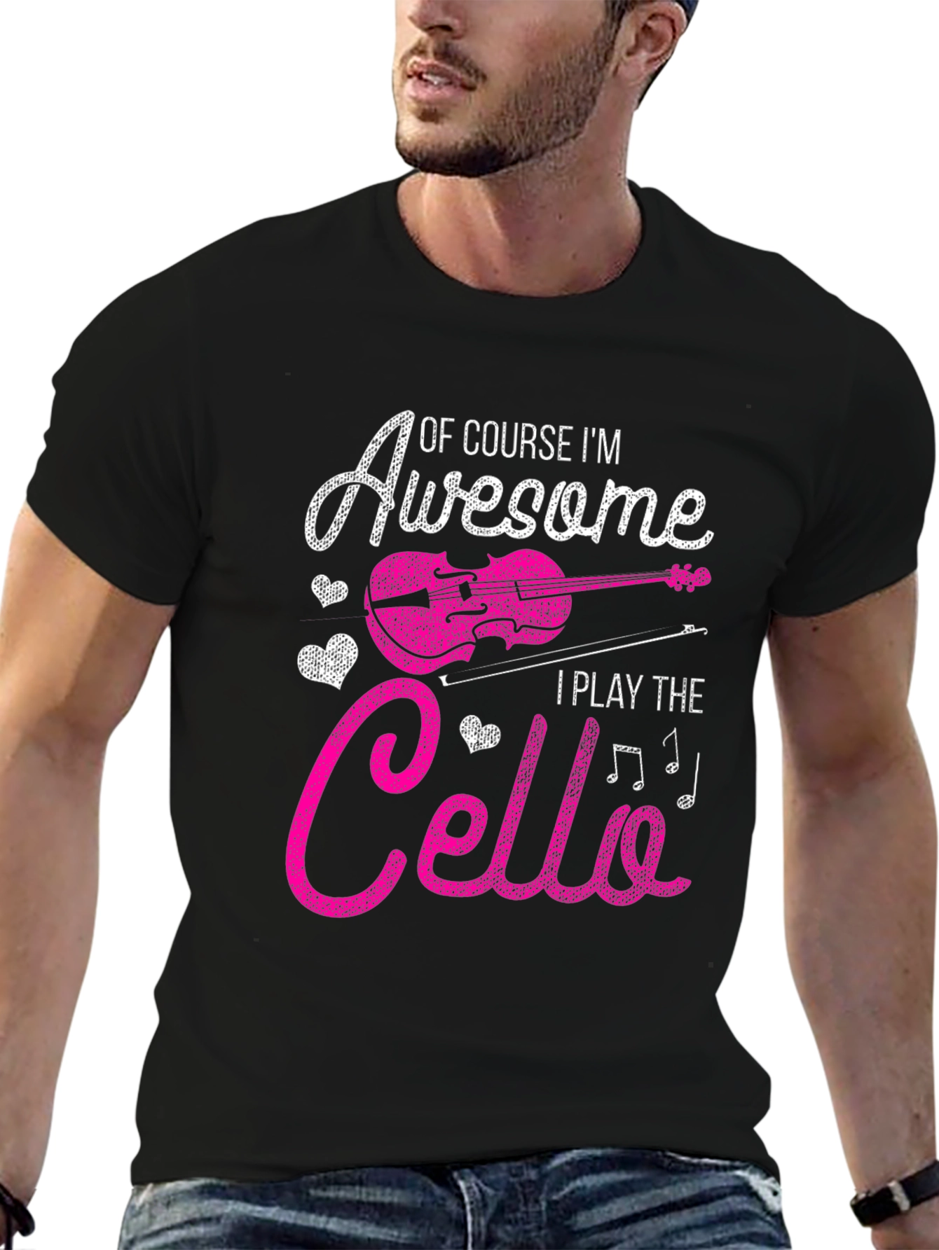 Awesome Cello Player Graphic Tee