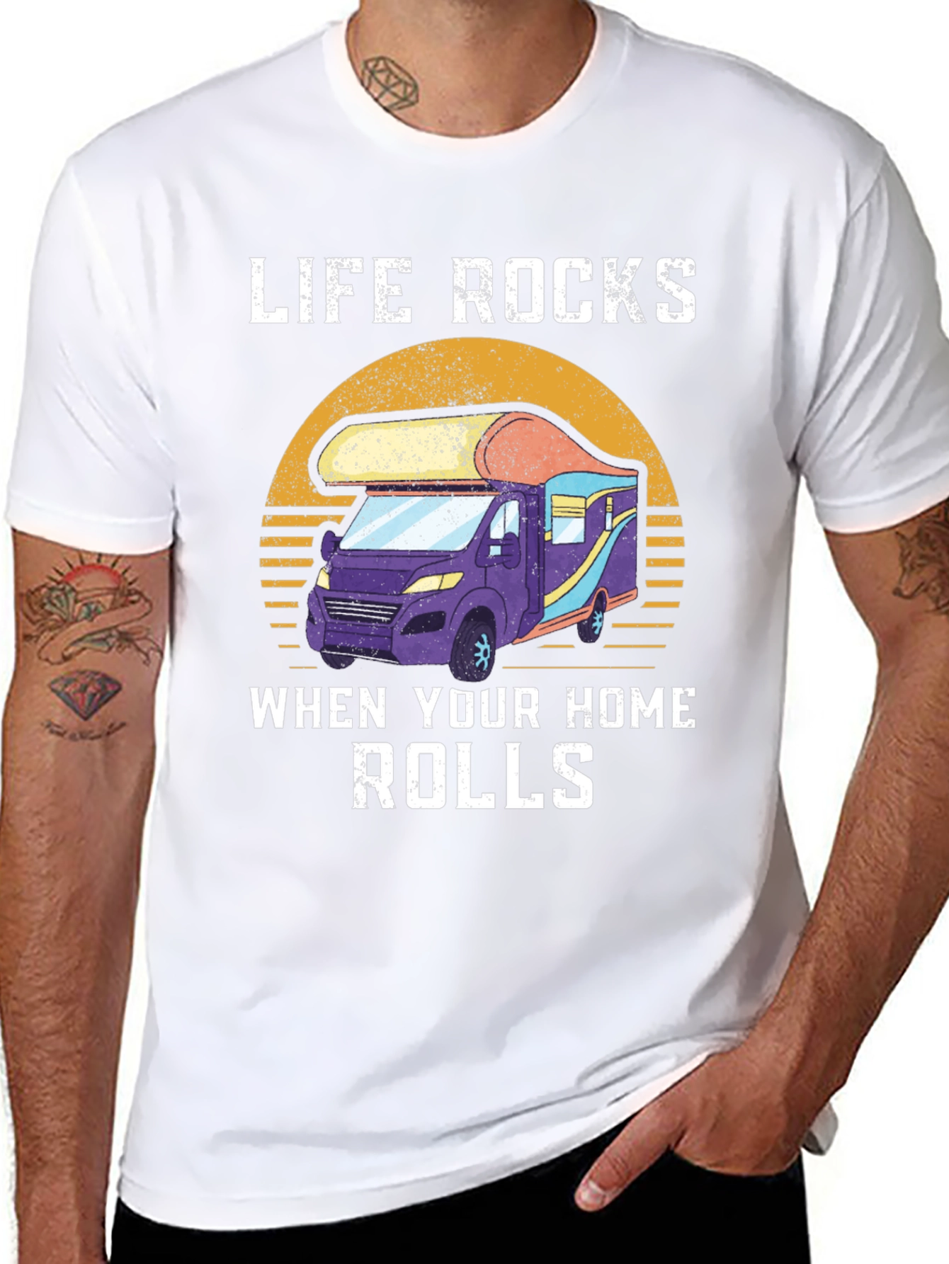 Life Rocks RV T-Shirt: Home on Wheels Adventure Tee