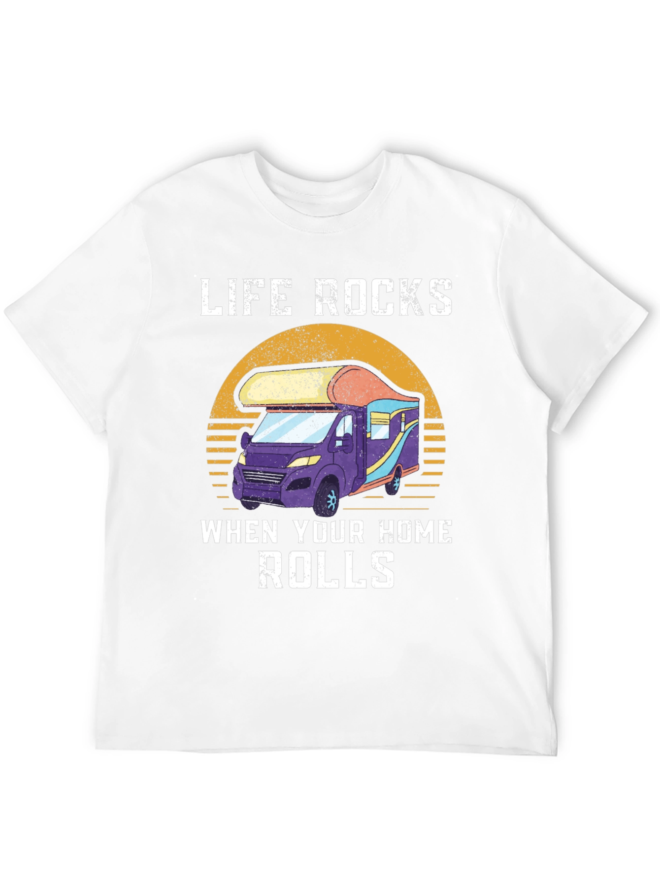 Life Rocks RV T-Shirt: Home on Wheels Adventure Tee