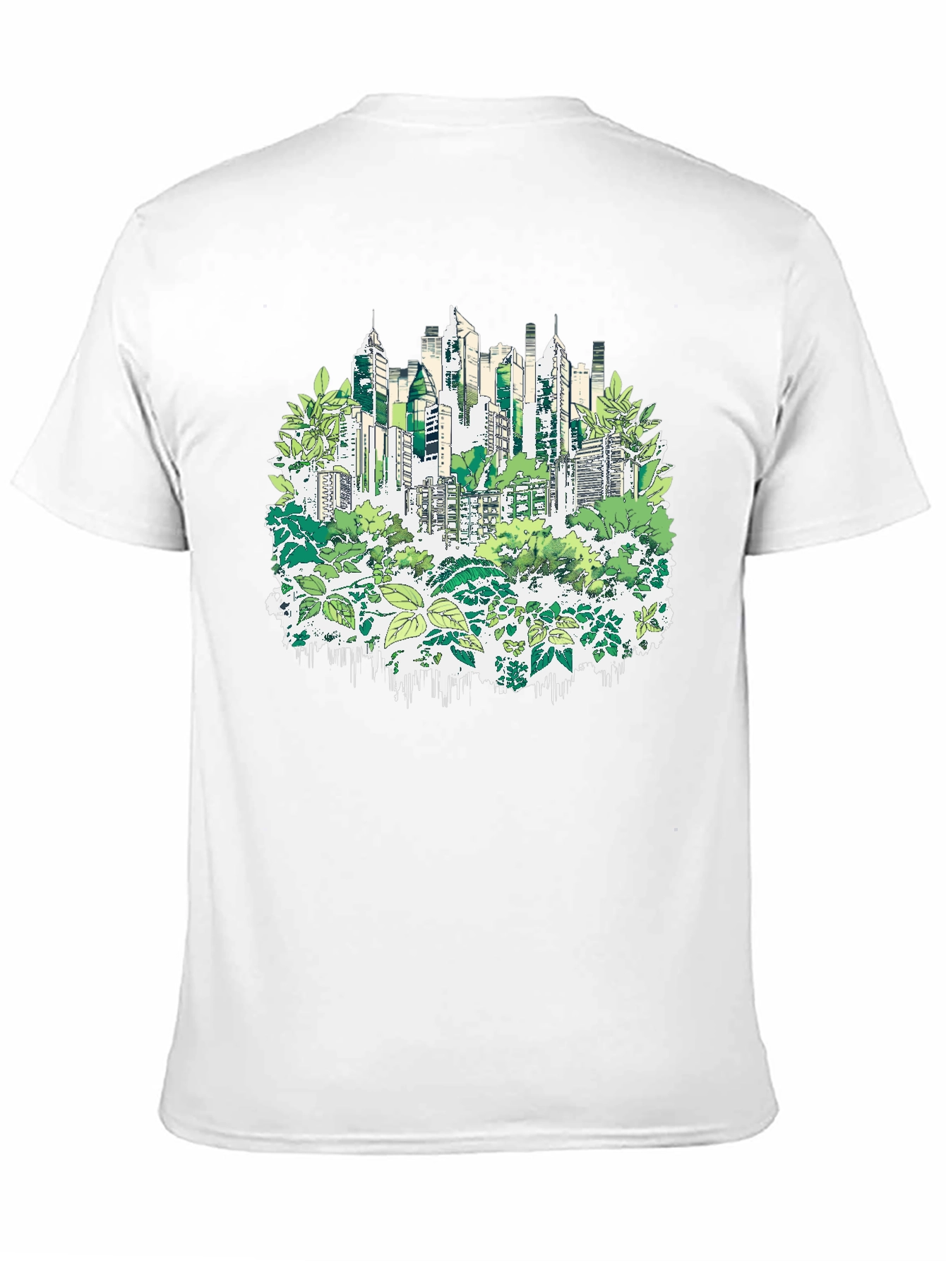 Urban Jungle T-Shirt - Eco Cityscape Design