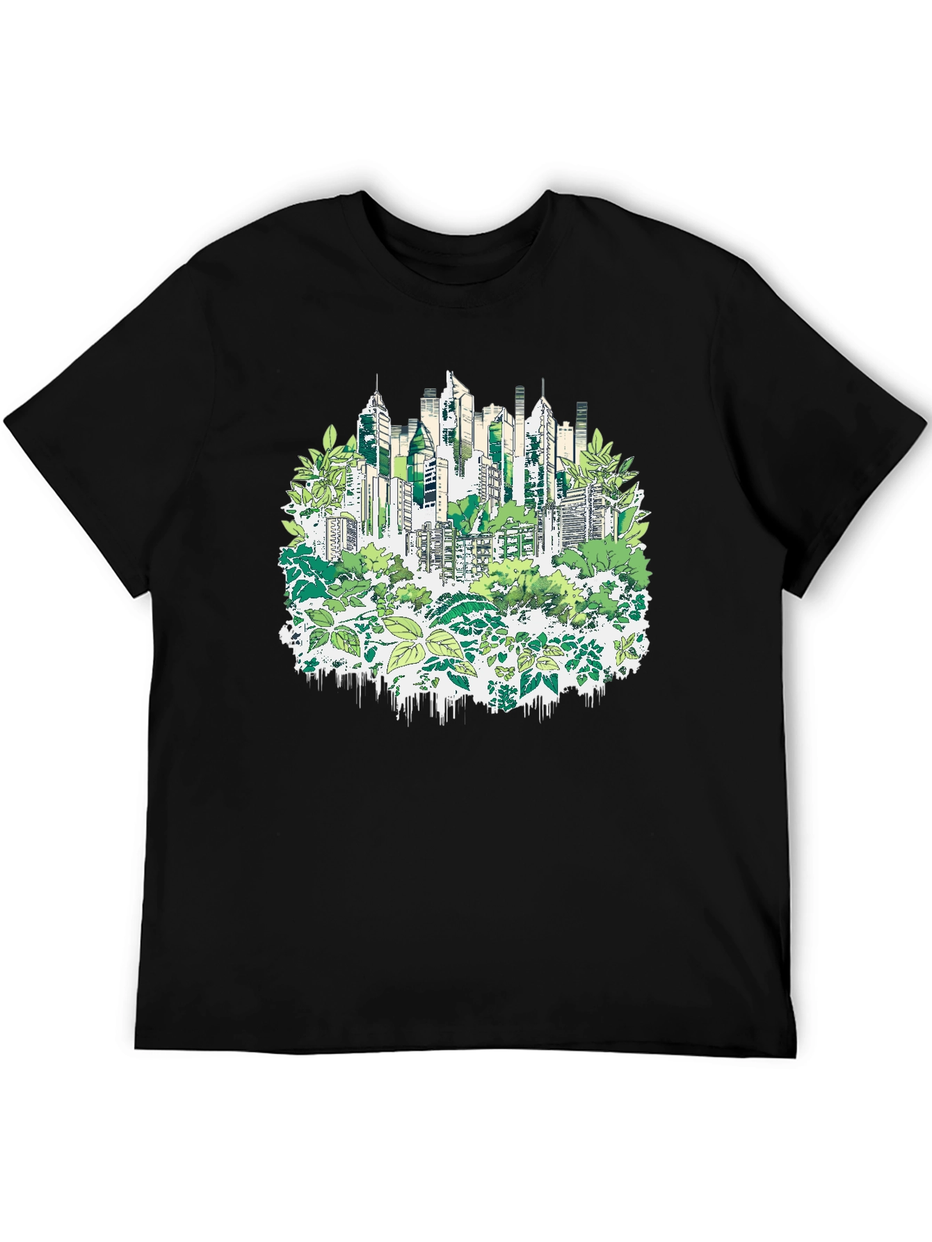 Urban Jungle T-Shirt - Eco Cityscape Design