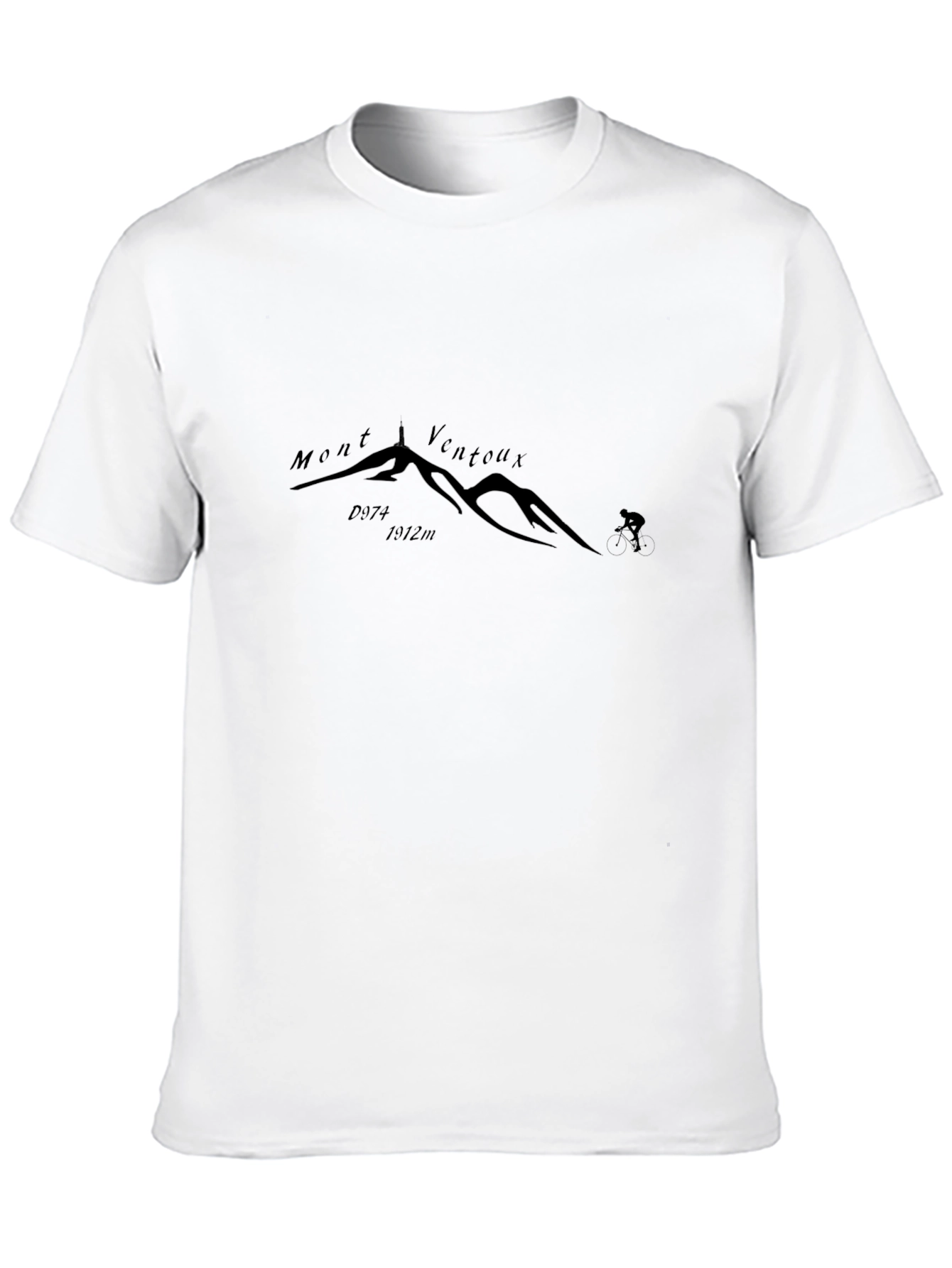 Mont Ventoux Cycling T-Shirt - Black