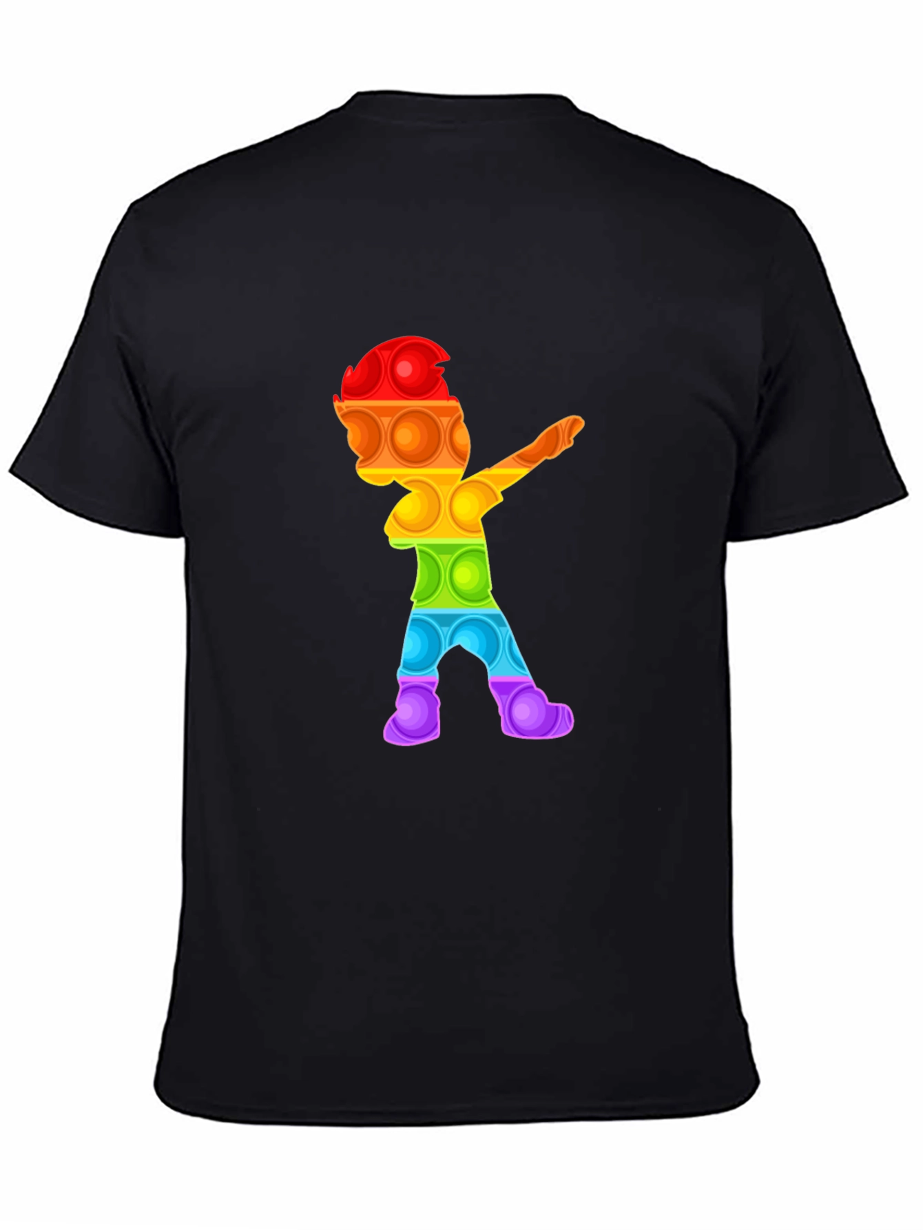 Rainbow Pop It Dab T-Shirt - Fun Design