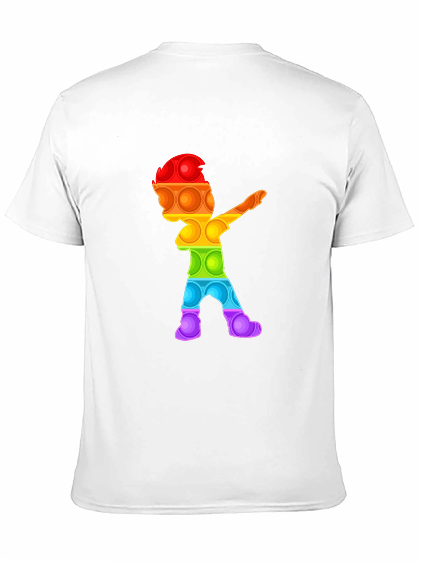 Rainbow Pop It Dab T-Shirt - Fun Design