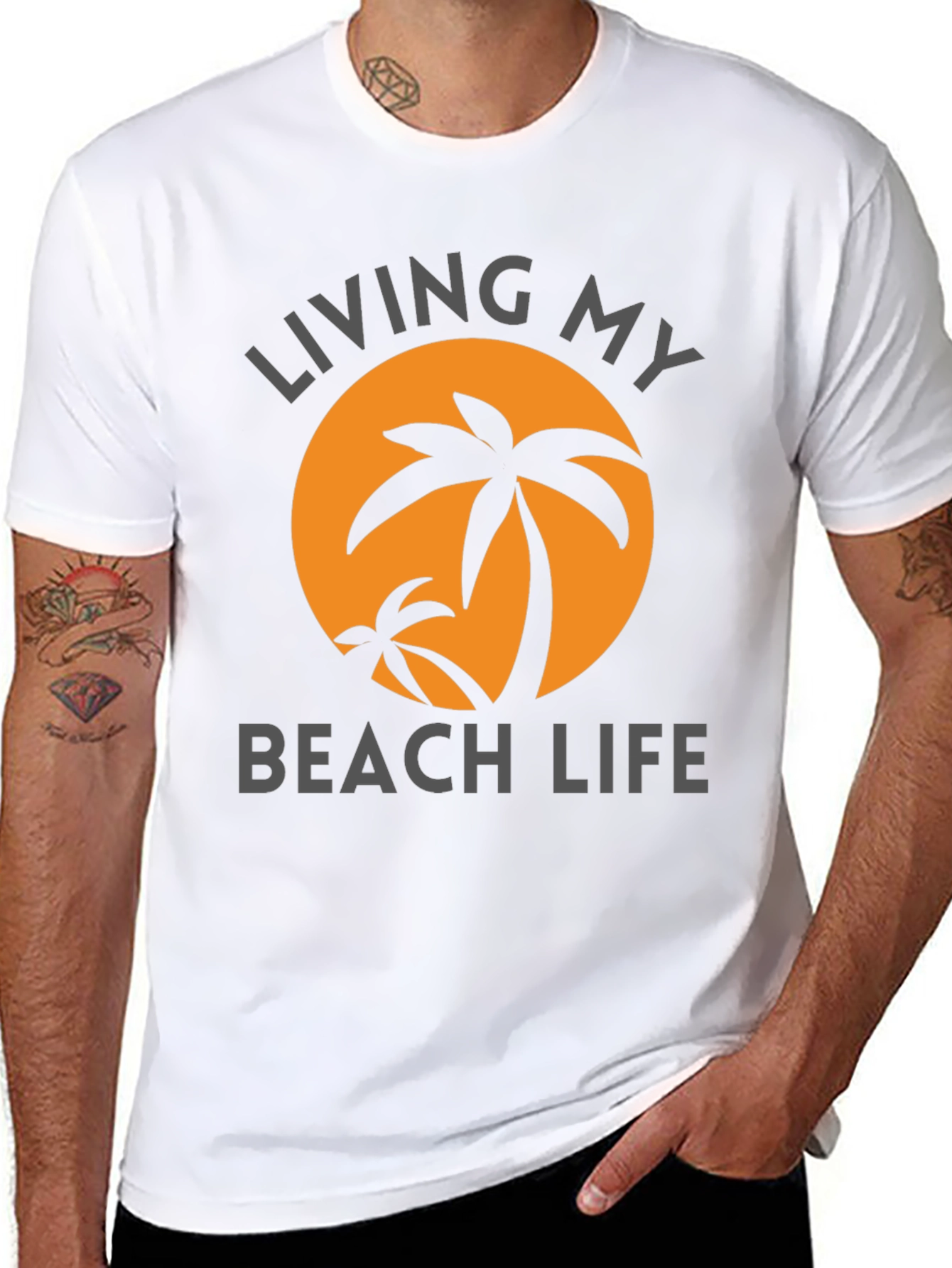 Living My Beach Life Graphic T-Shirt