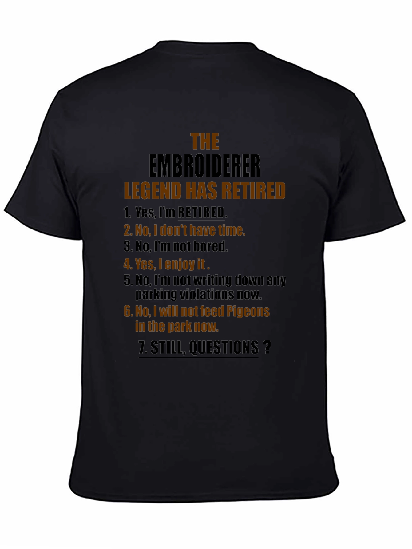 The Embroiderer Legend Retired Graphic Tee