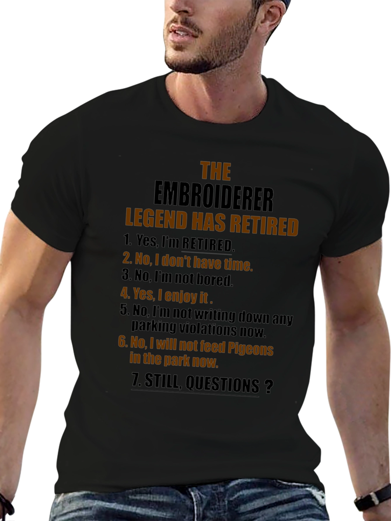 The Embroiderer Legend Retired Graphic Tee