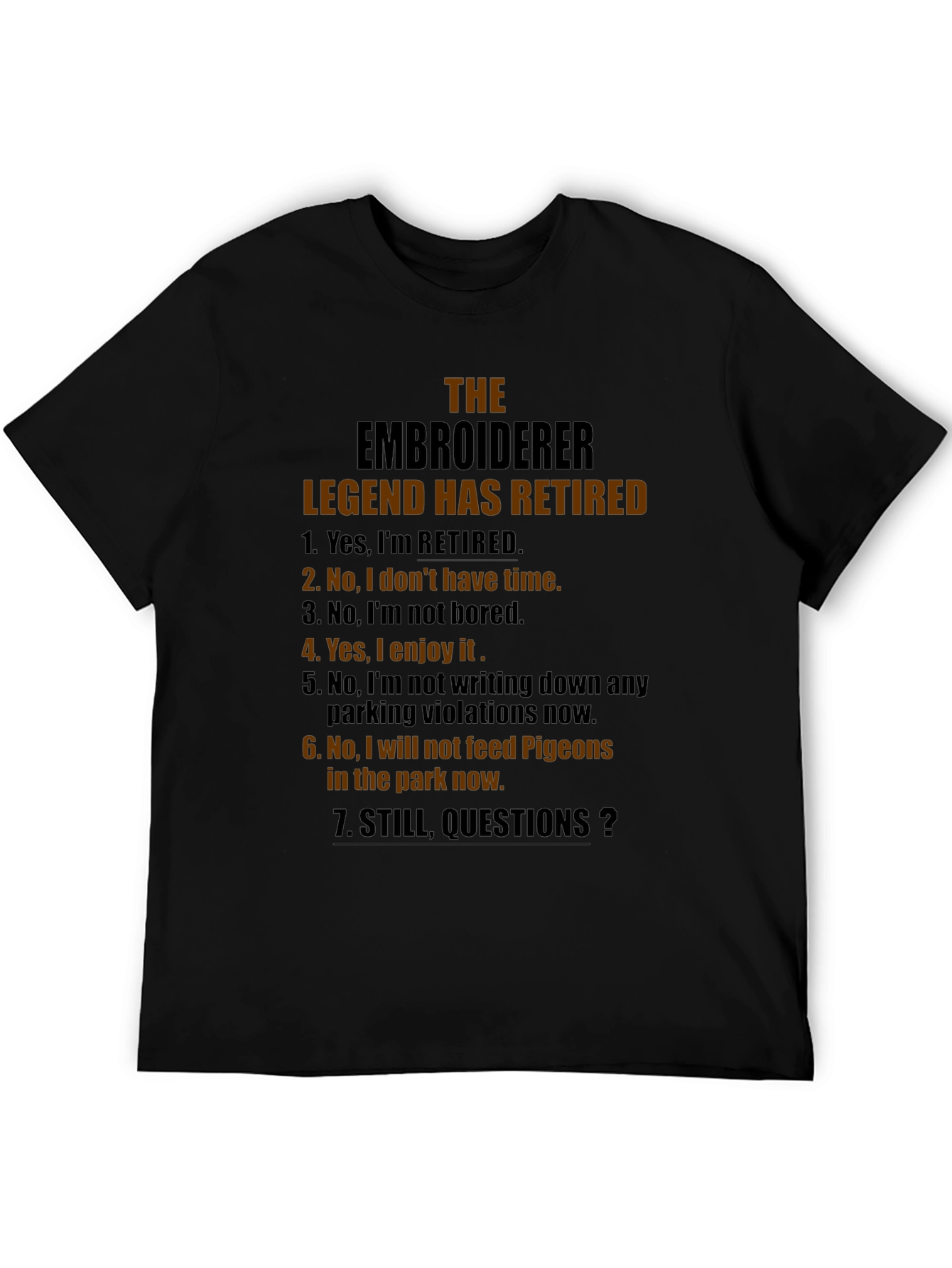The Embroiderer Legend Retired Graphic Tee