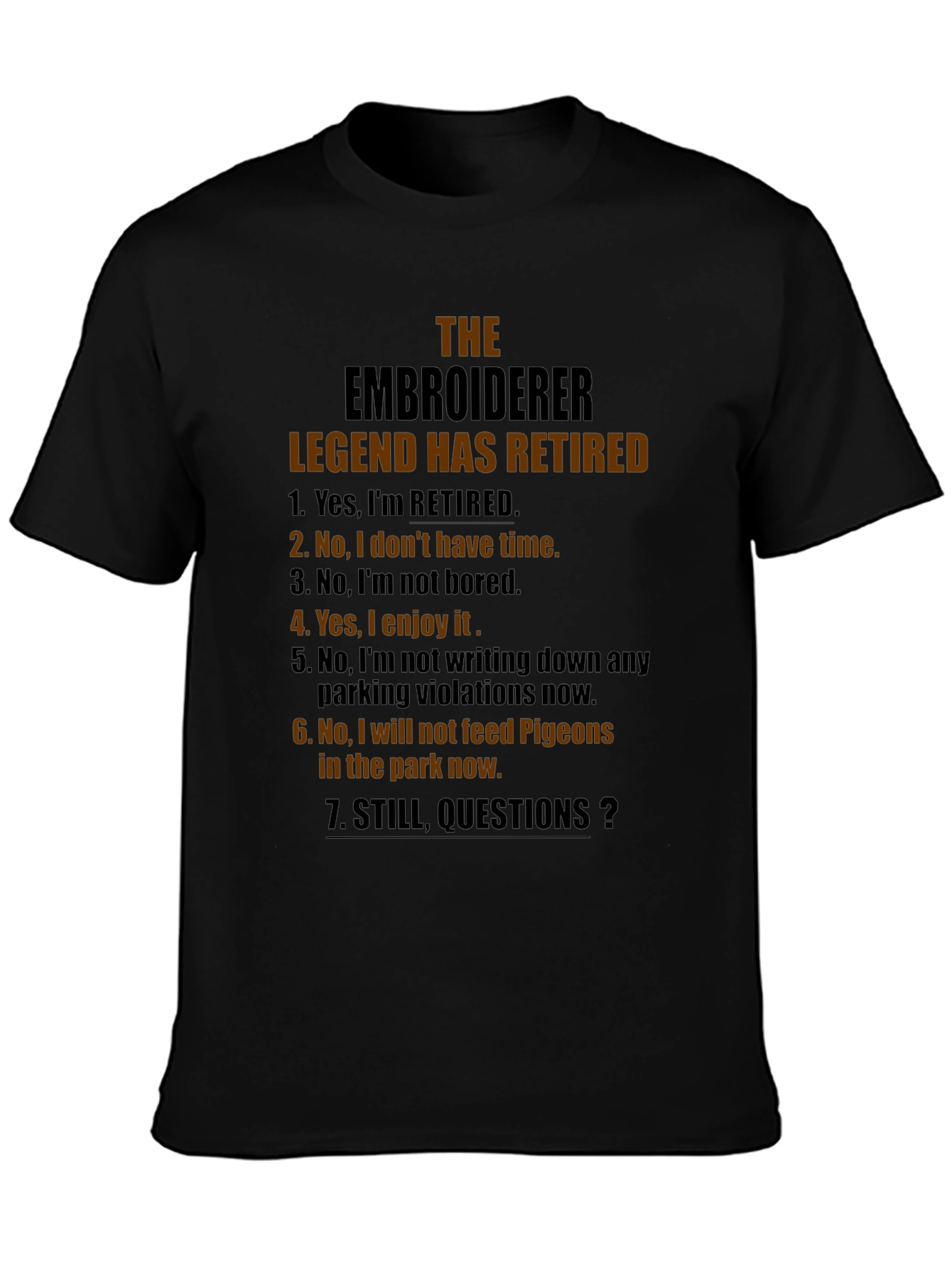 The Embroiderer Legend Retired Graphic Tee