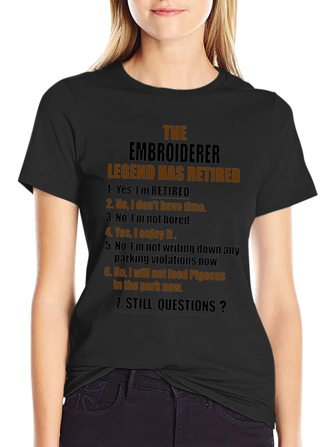 The Embroiderer Legend Retired Graphic Tee