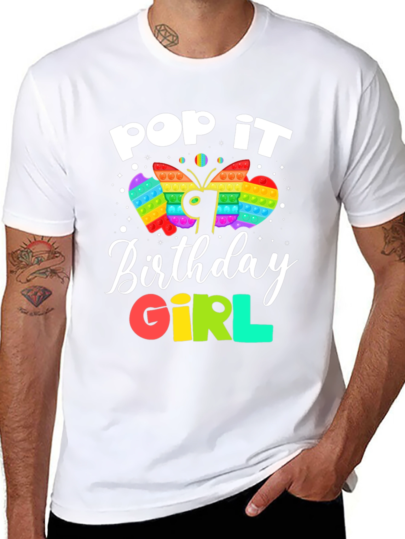 Pop It Birthday Girl T-Shirt