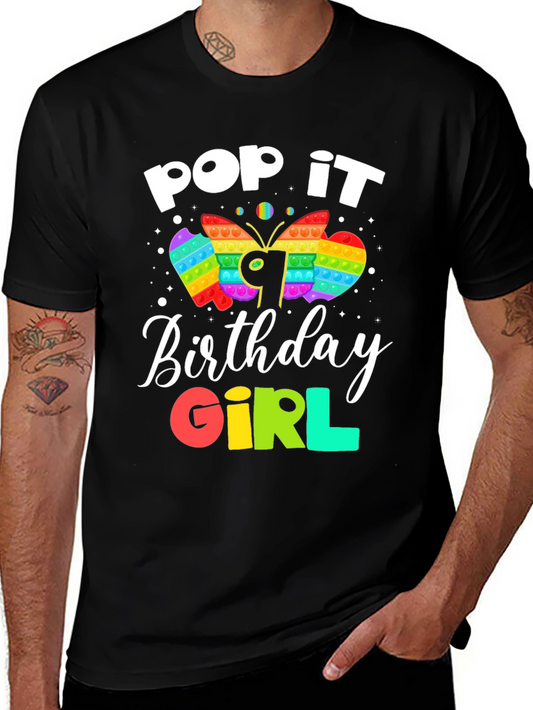 Pop It Birthday Girl T-Shirt