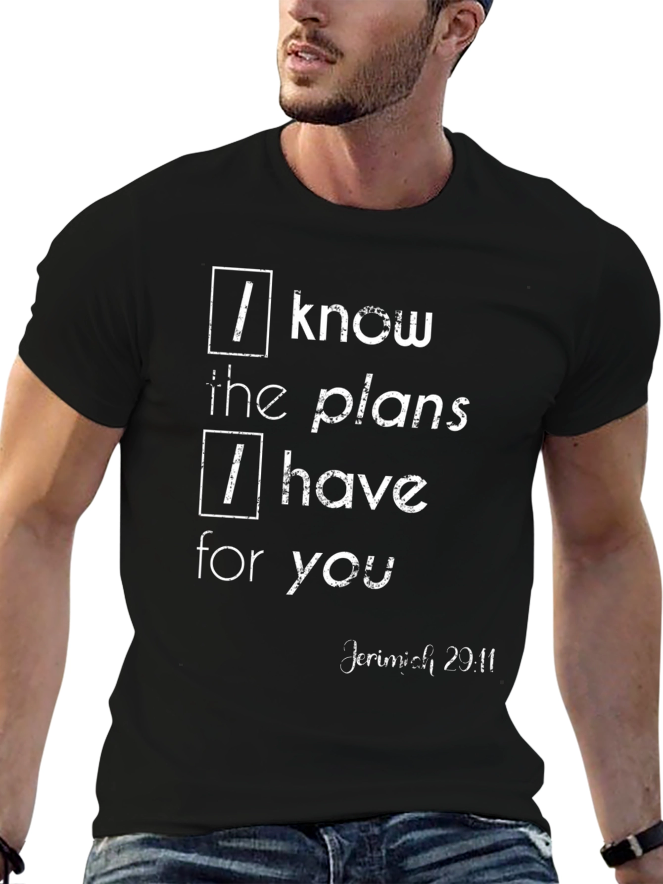 I Know the Plans T-Shirt Jeremiah 29:11 Christian Apparel