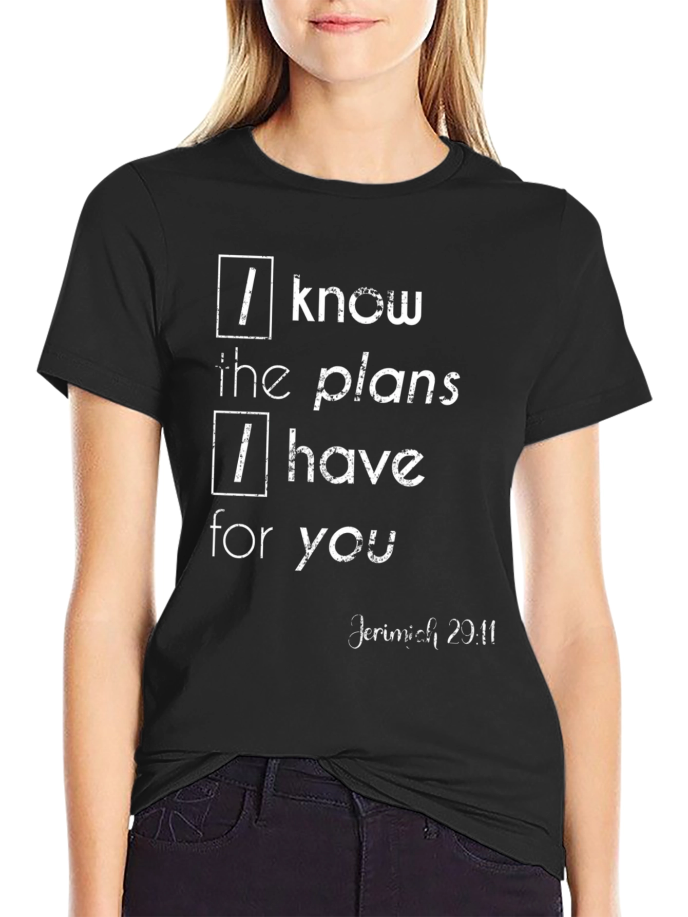 I Know the Plans T-Shirt Jeremiah 29:11 Christian Apparel