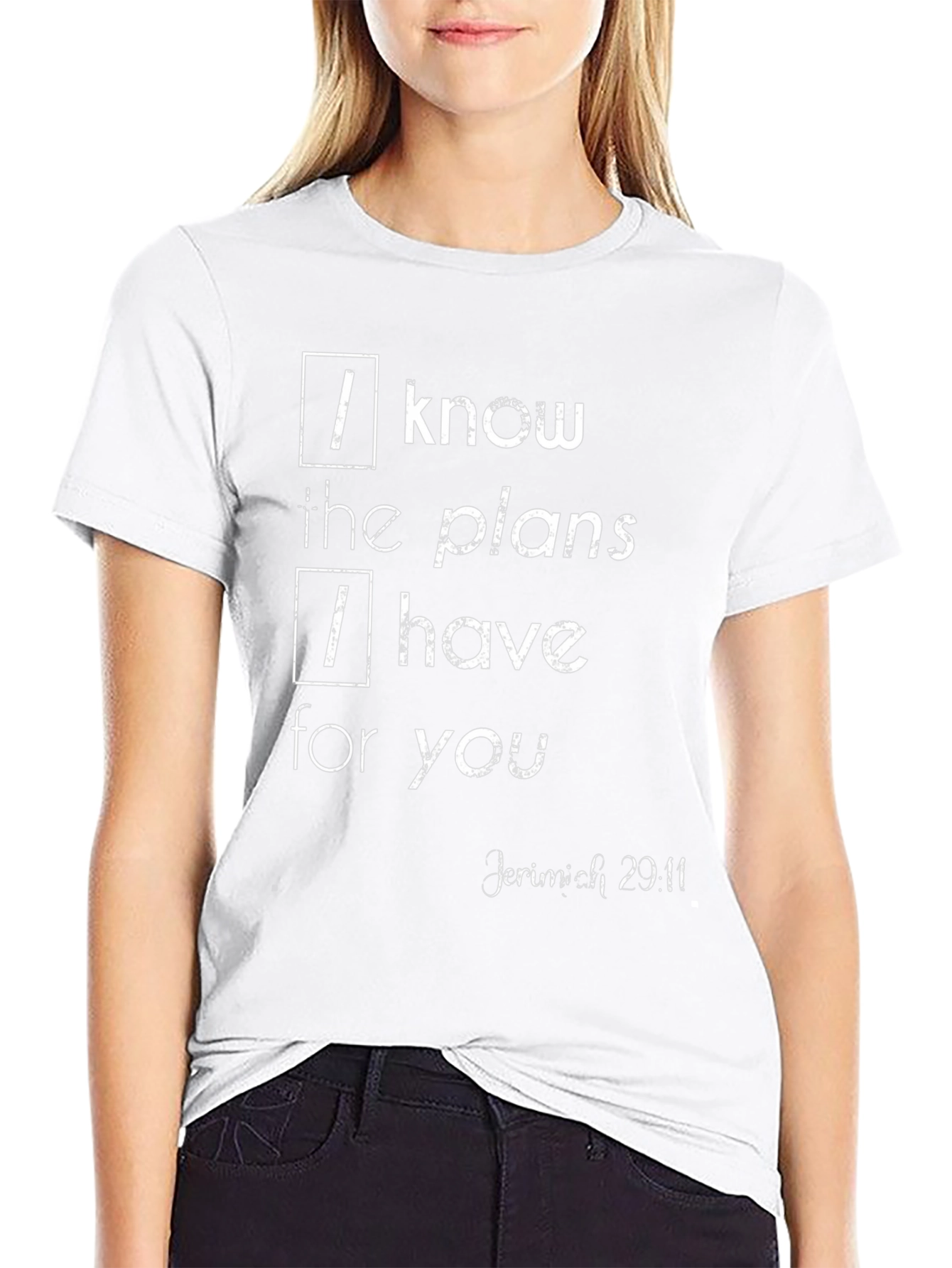 I Know the Plans T-Shirt Jeremiah 29:11 Christian Apparel