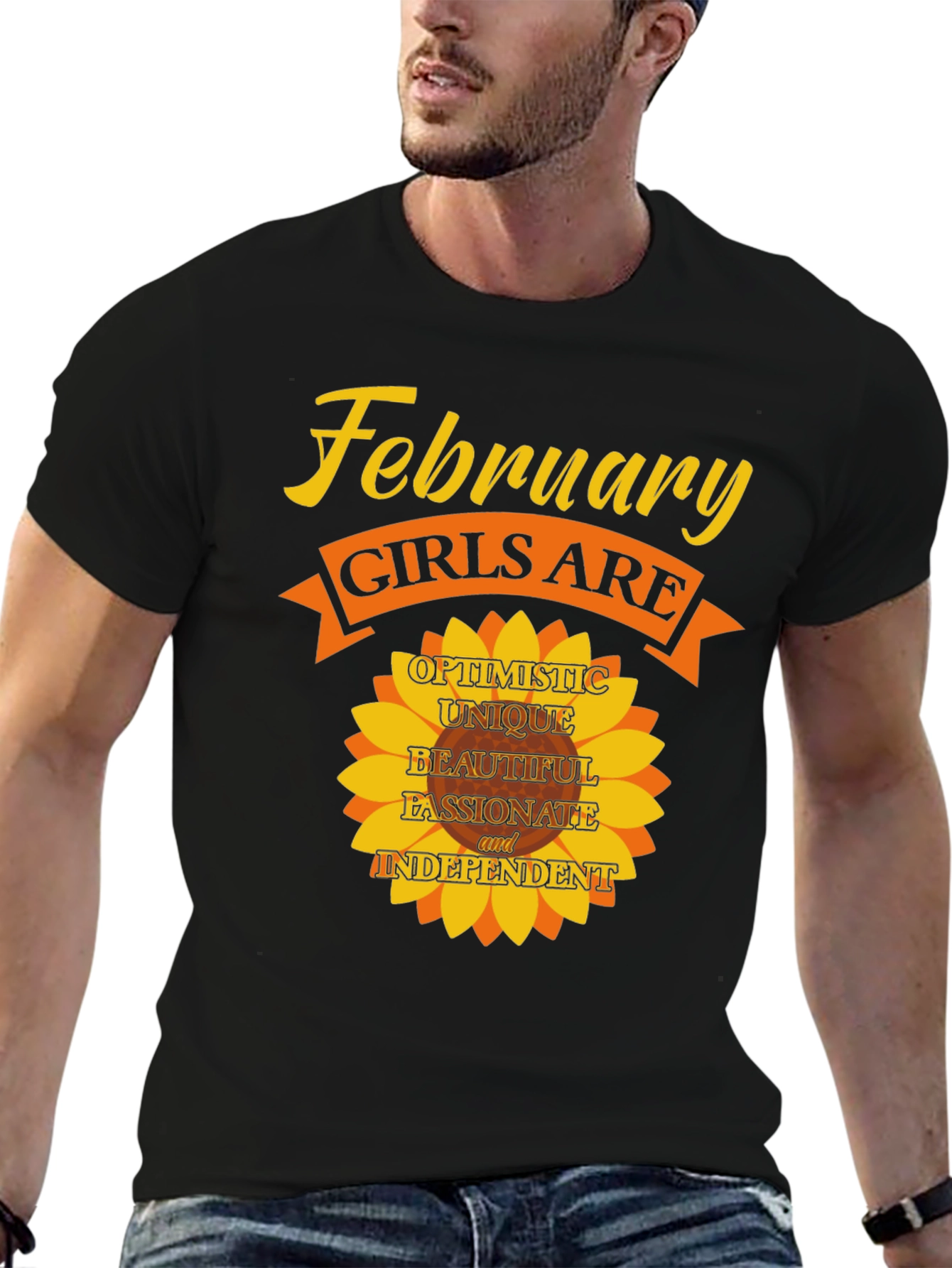 February Girls T-Shirt - Optimistic Unique Beautiful Tee