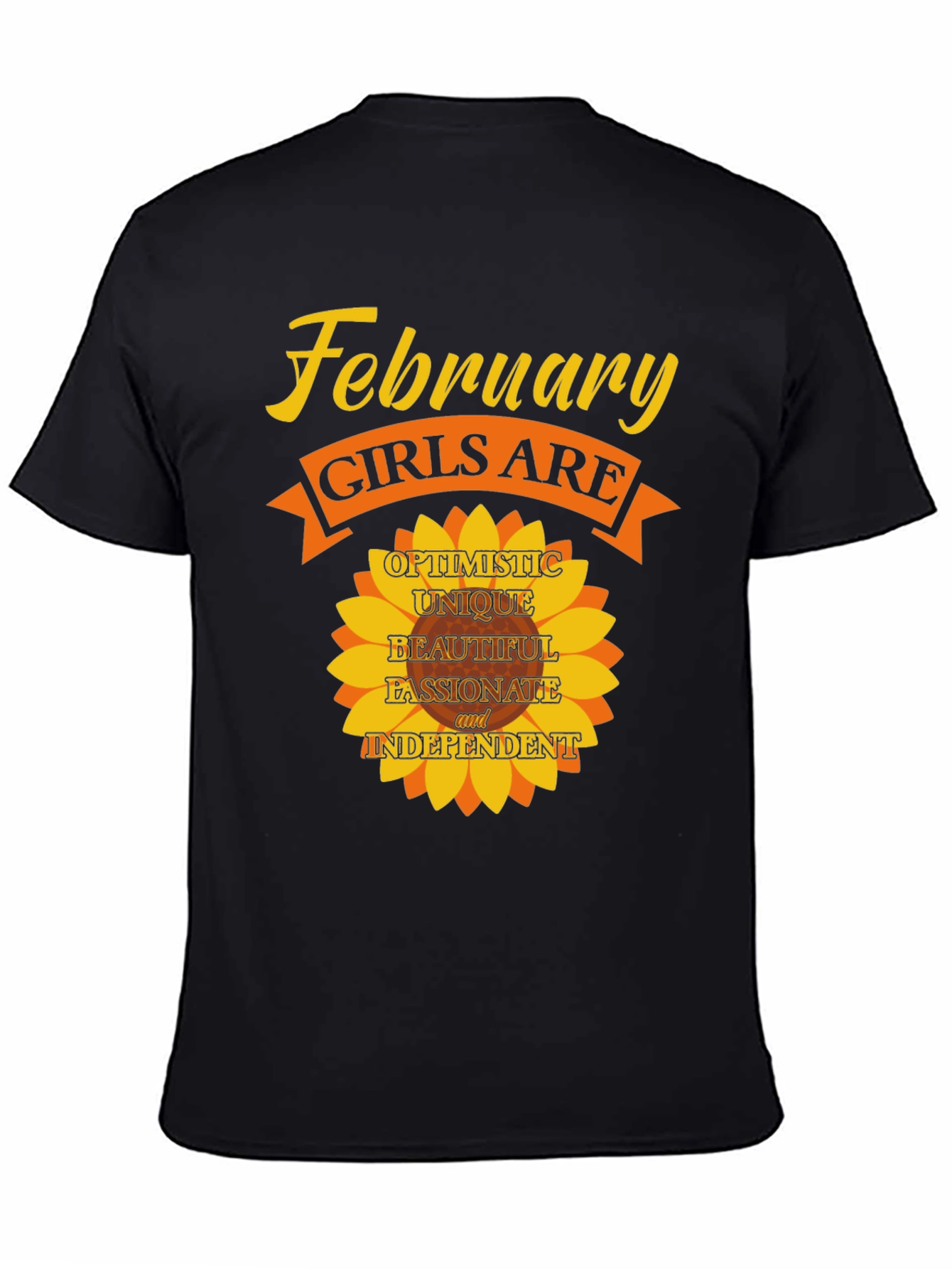 February Girls T-Shirt - Optimistic Unique Beautiful Tee