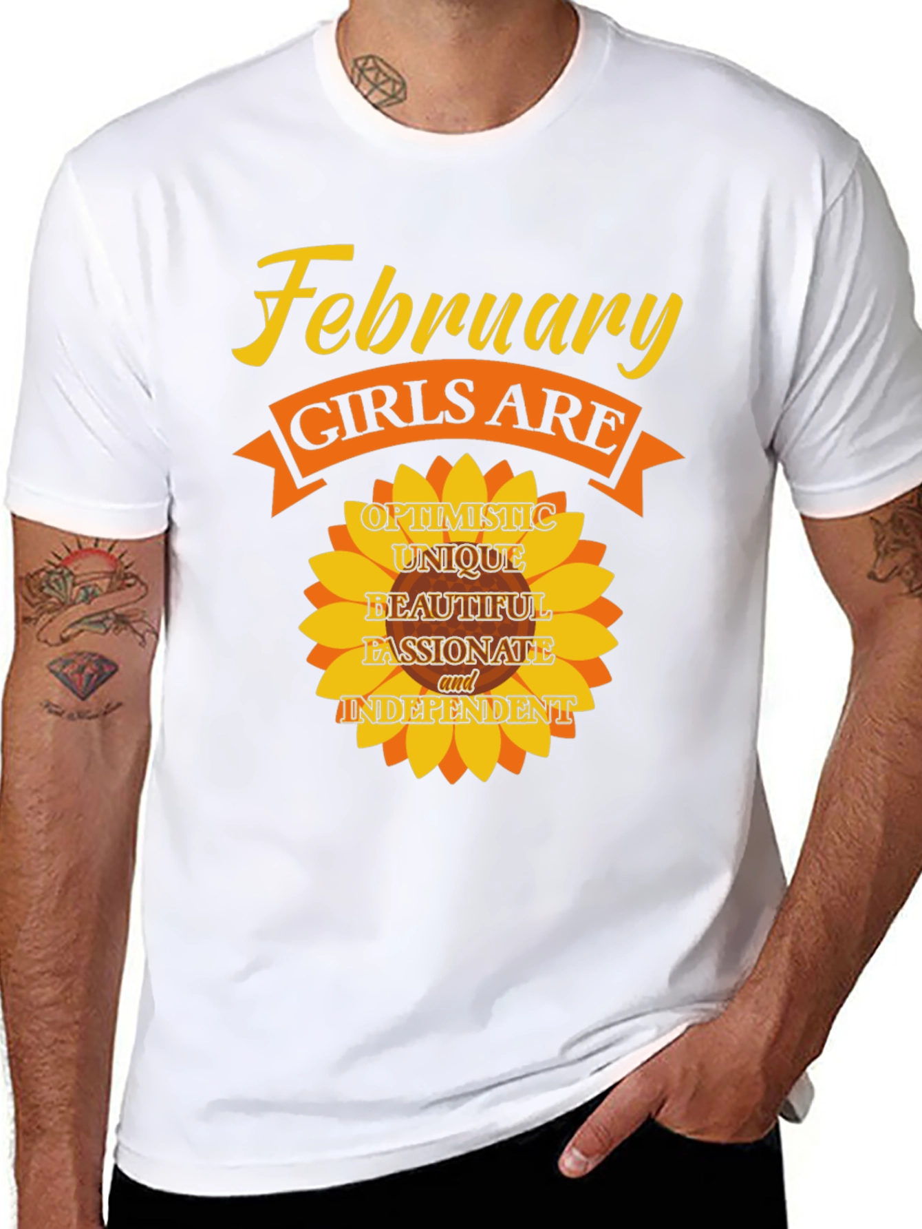 February Girls T-Shirt - Optimistic Unique Beautiful Tee
