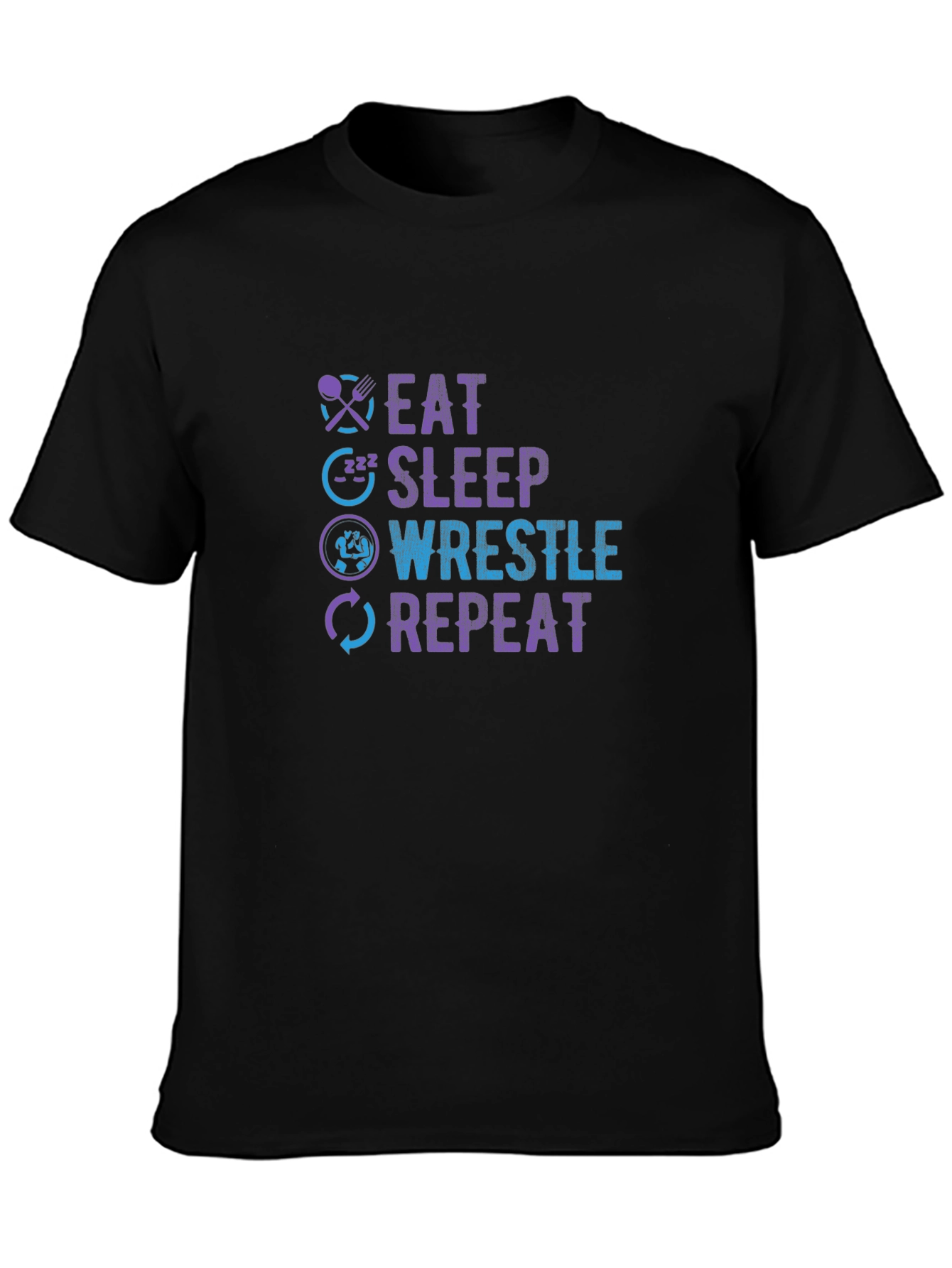 Eat Sleep Wrestle Repeat T-Shirt